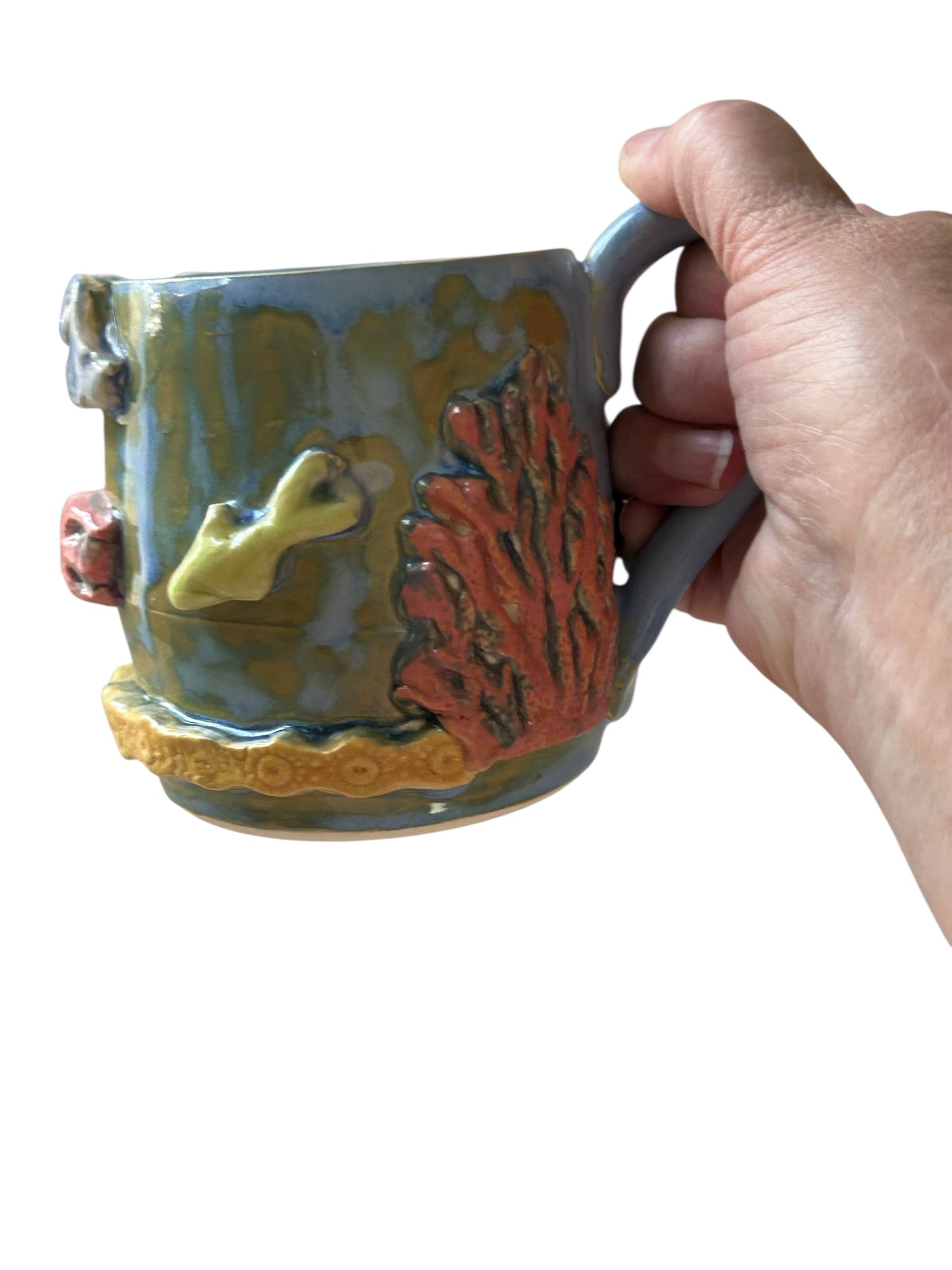 Sculpture Mug #2 with Kissing Fish and Coral