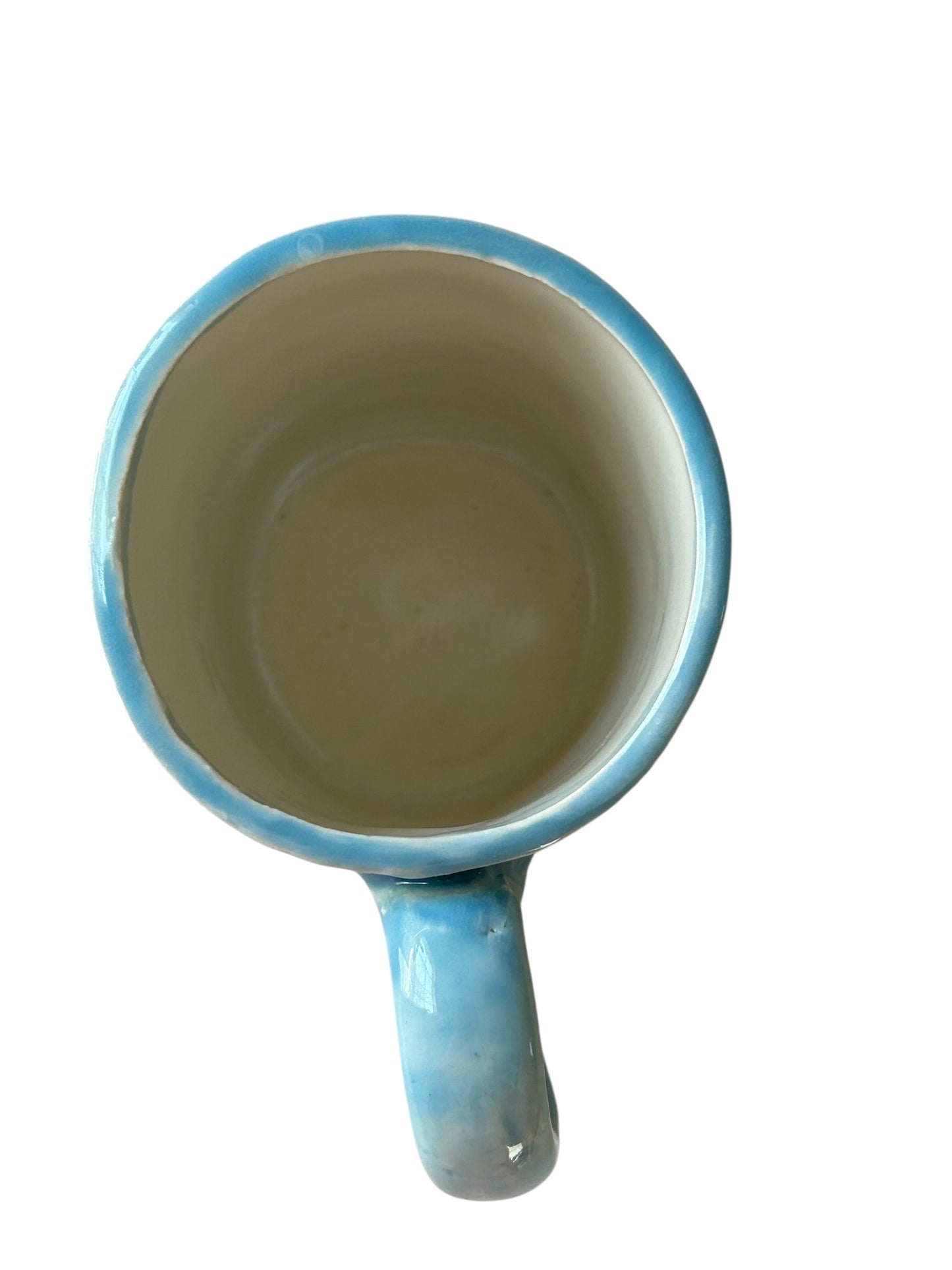 Handbuilt Mug #10 with Stamped Hooked on You Design