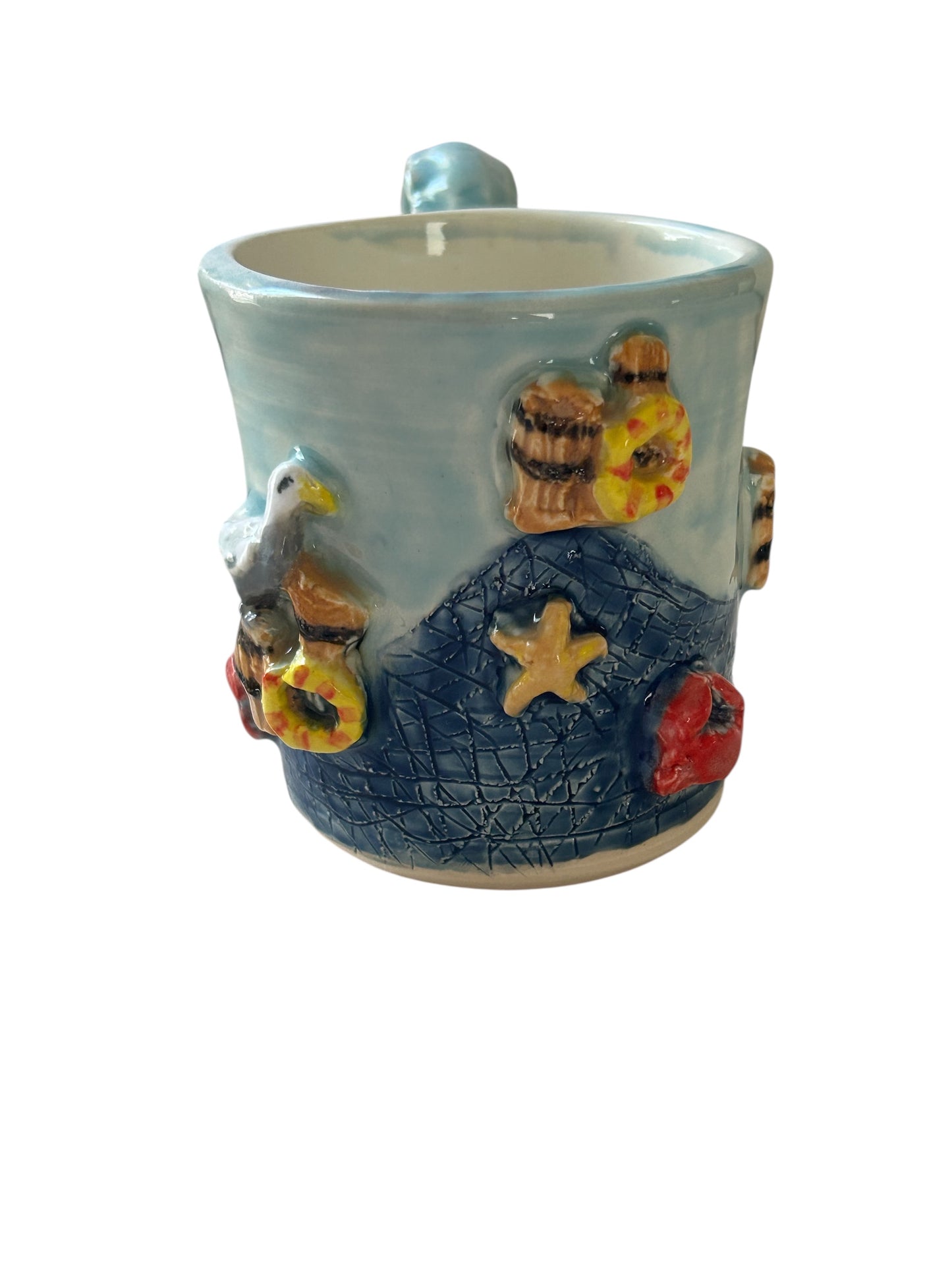 Sculpture Mug #4 with Fresh Catch Design
