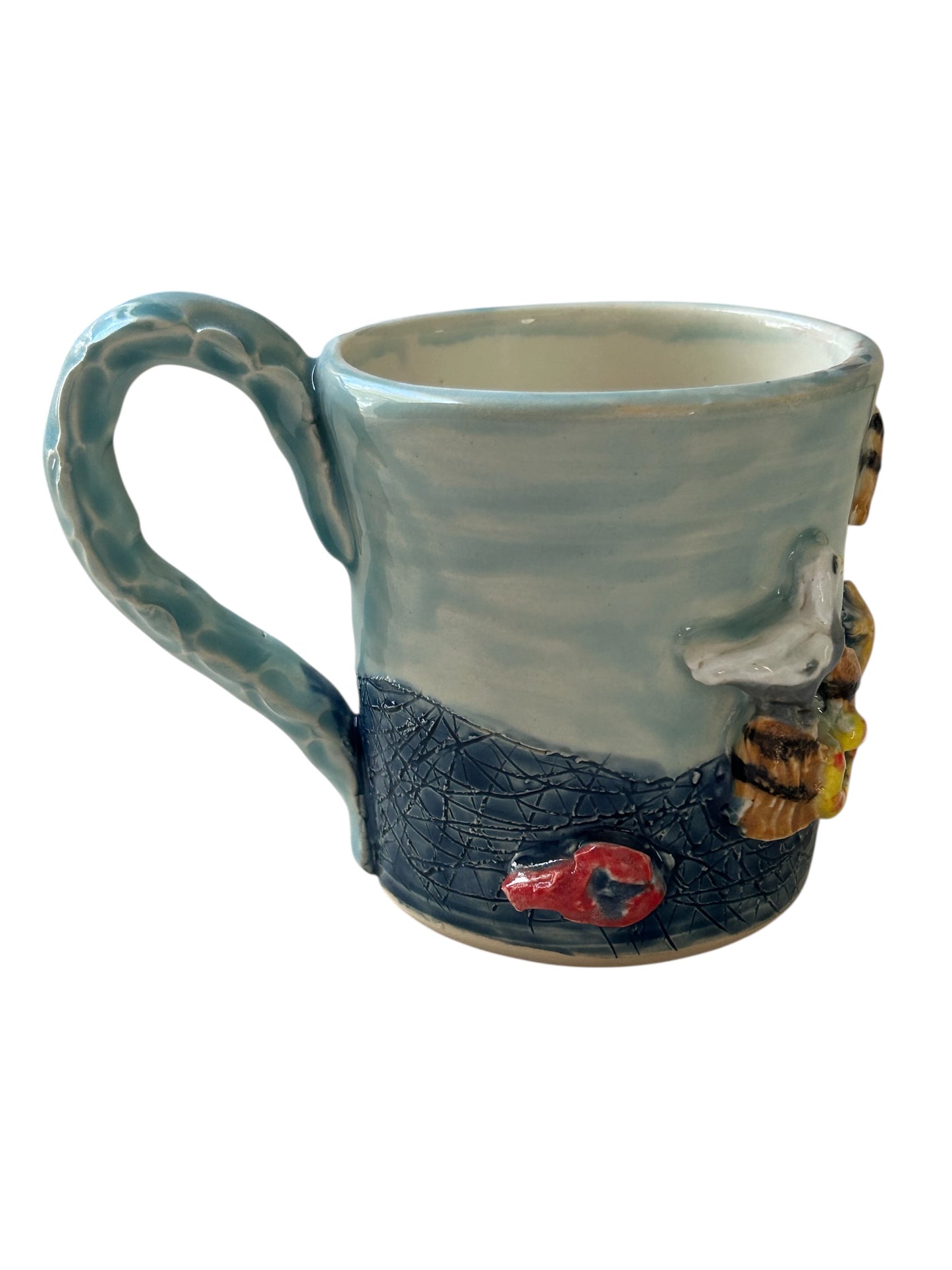 Sculpture Mug #4 with Fresh Catch Design