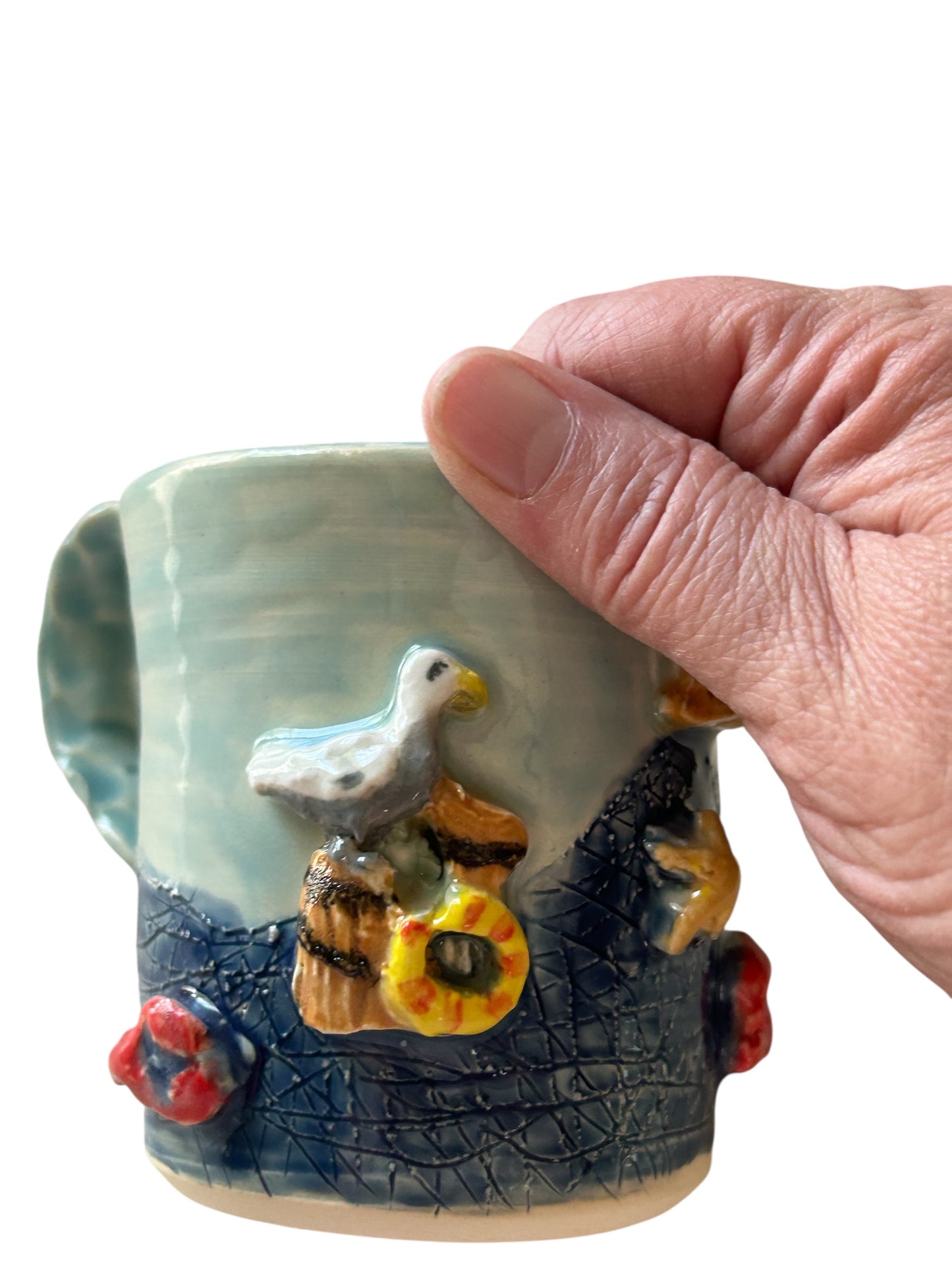 Sculpture Mug #4 with Fresh Catch Design