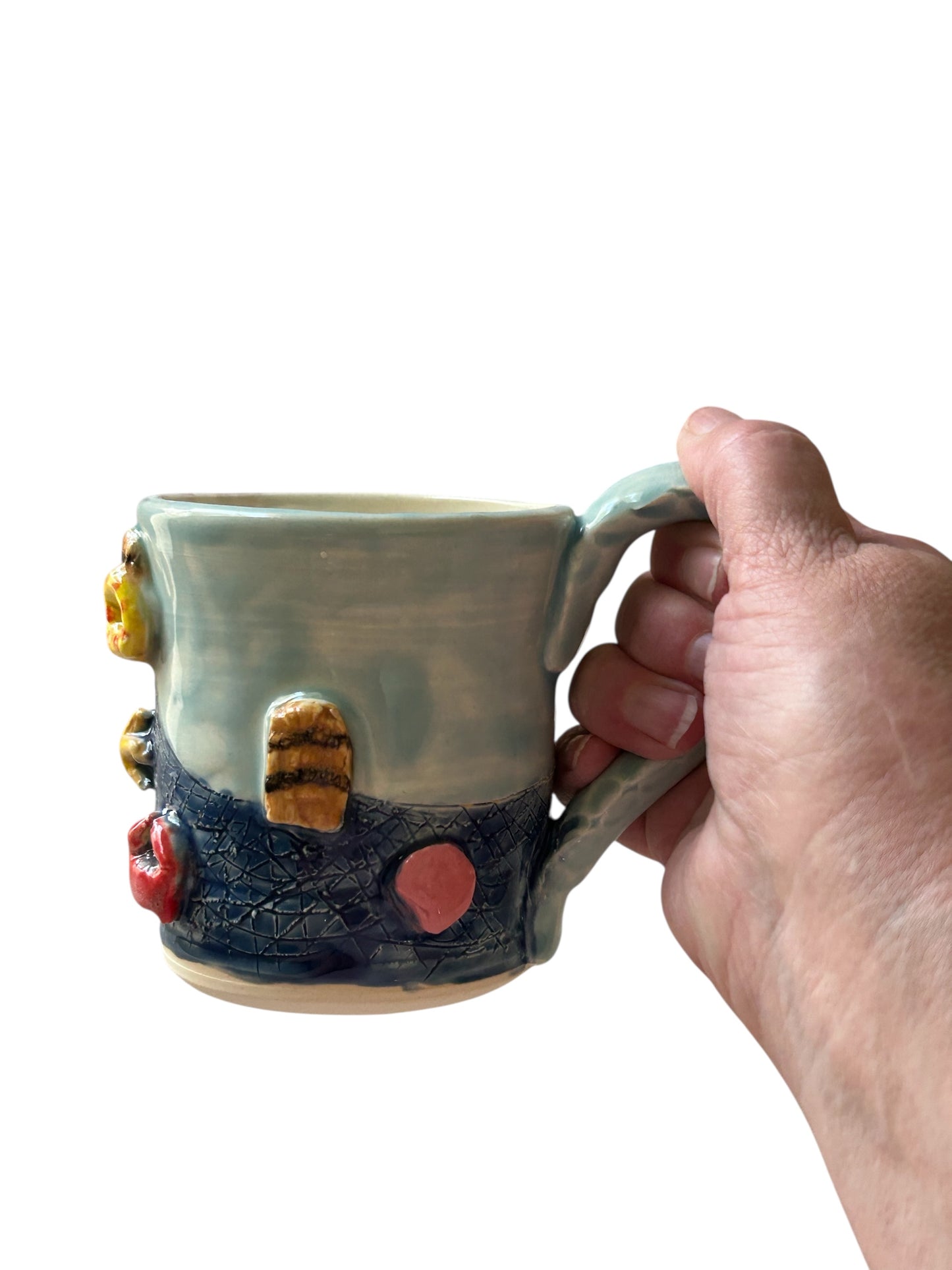 Sculpture Mug #4 with Fresh Catch Design