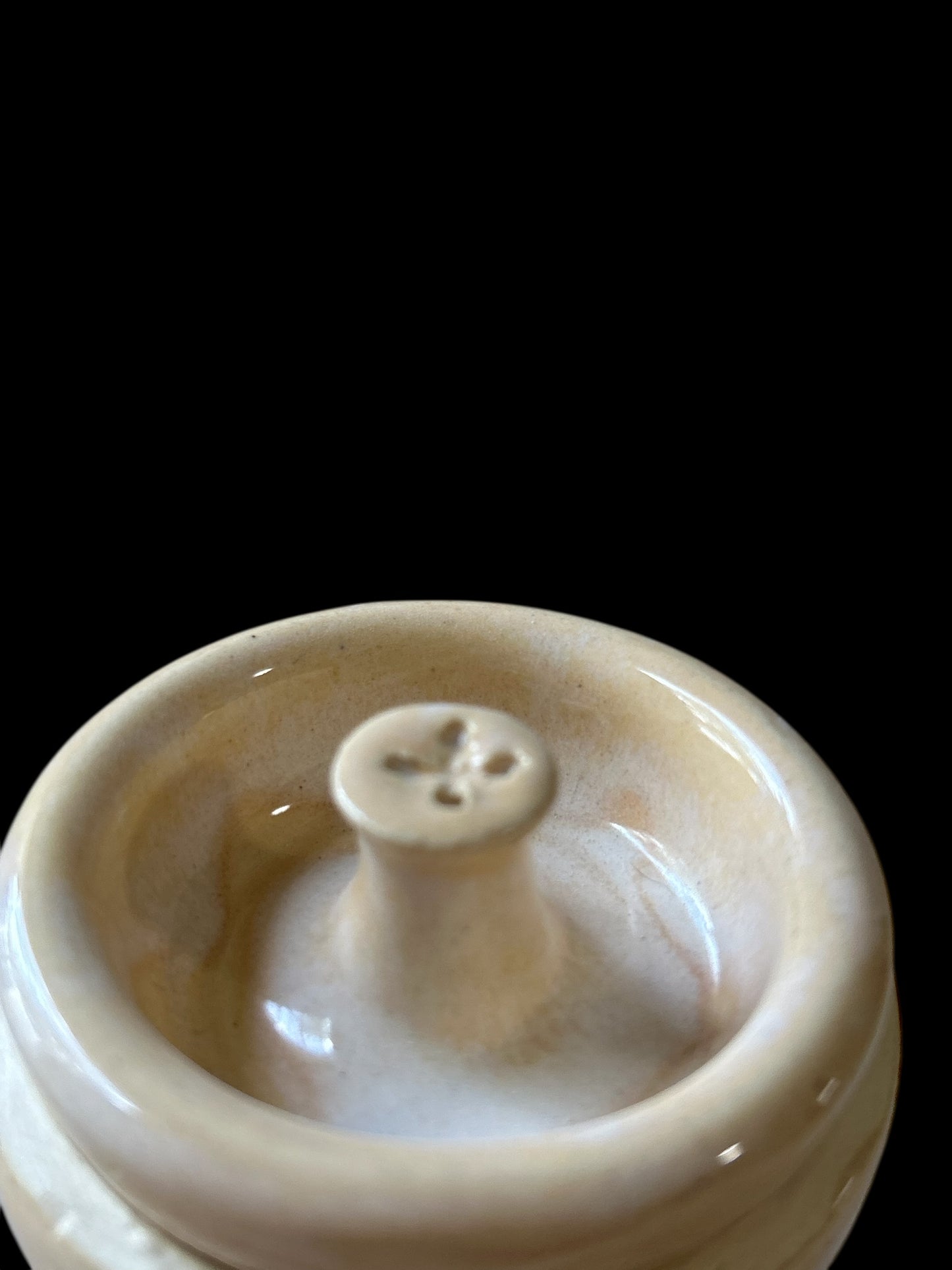 Button Jar #37 with Drop-In Lid and Button Topper in Pale Yellow