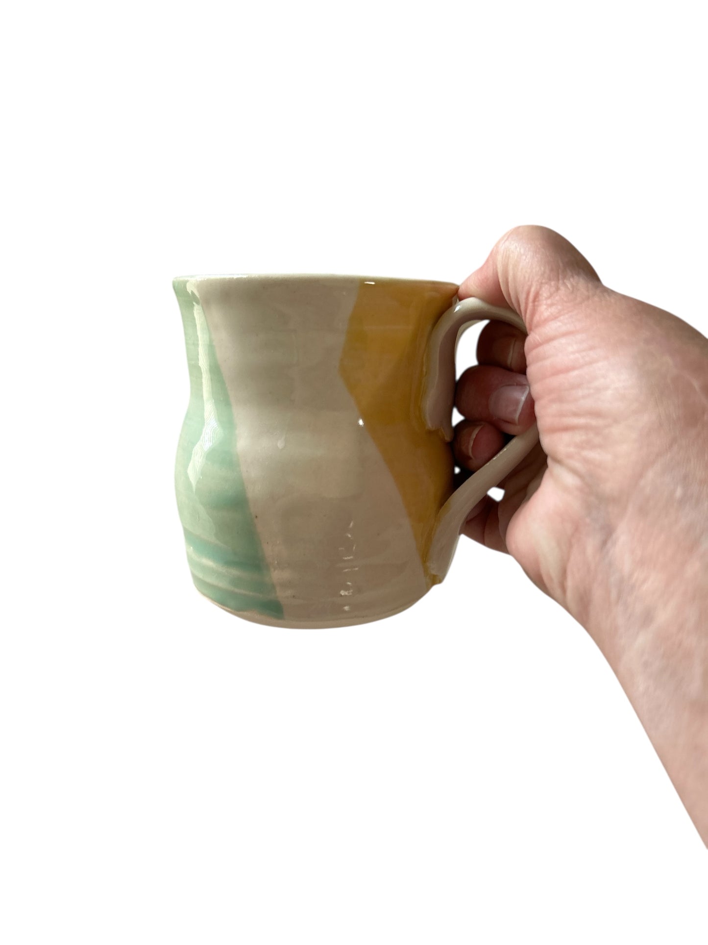 Complete Dinnerware Set for One #9 with Carved and Multicolor Rim