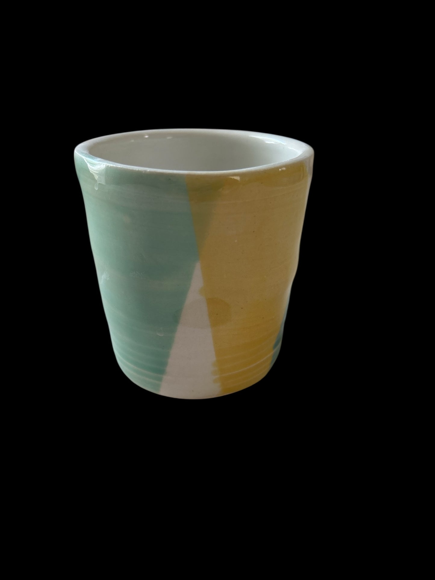 Complete Dinnerware Set for One #9 with Carved and Multicolor Rim