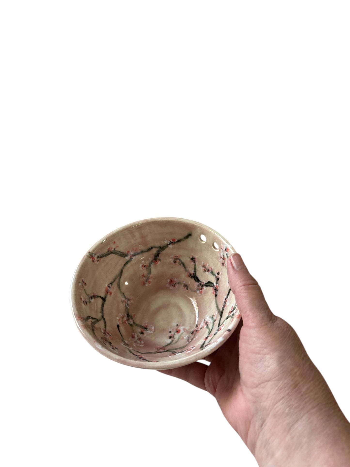 Complete Japanese-Style Dinnerware Set for One #41 with Cherry Blossom Designs