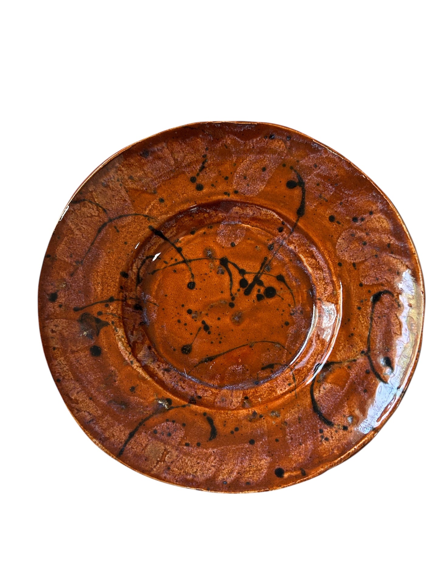 Complete Southwestern Dinnerware Set for One #5 in Sienna Brown and Black