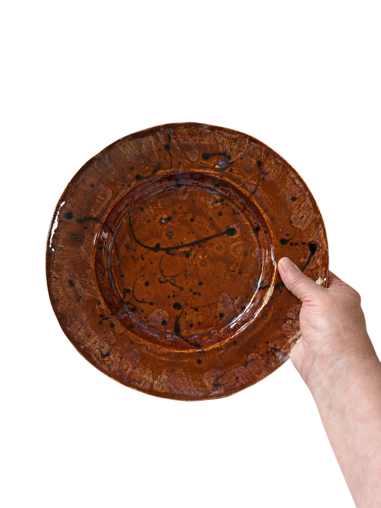 Complete Southwestern Dinnerware Set for One #5 in Sienna Brown and Black