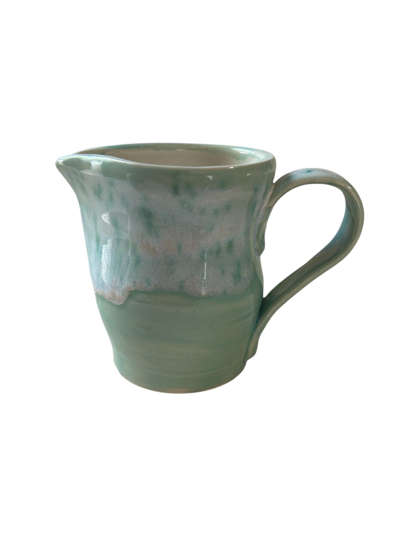 Creamer and Lidded Sugar Bowl Set #11 in Mint Green