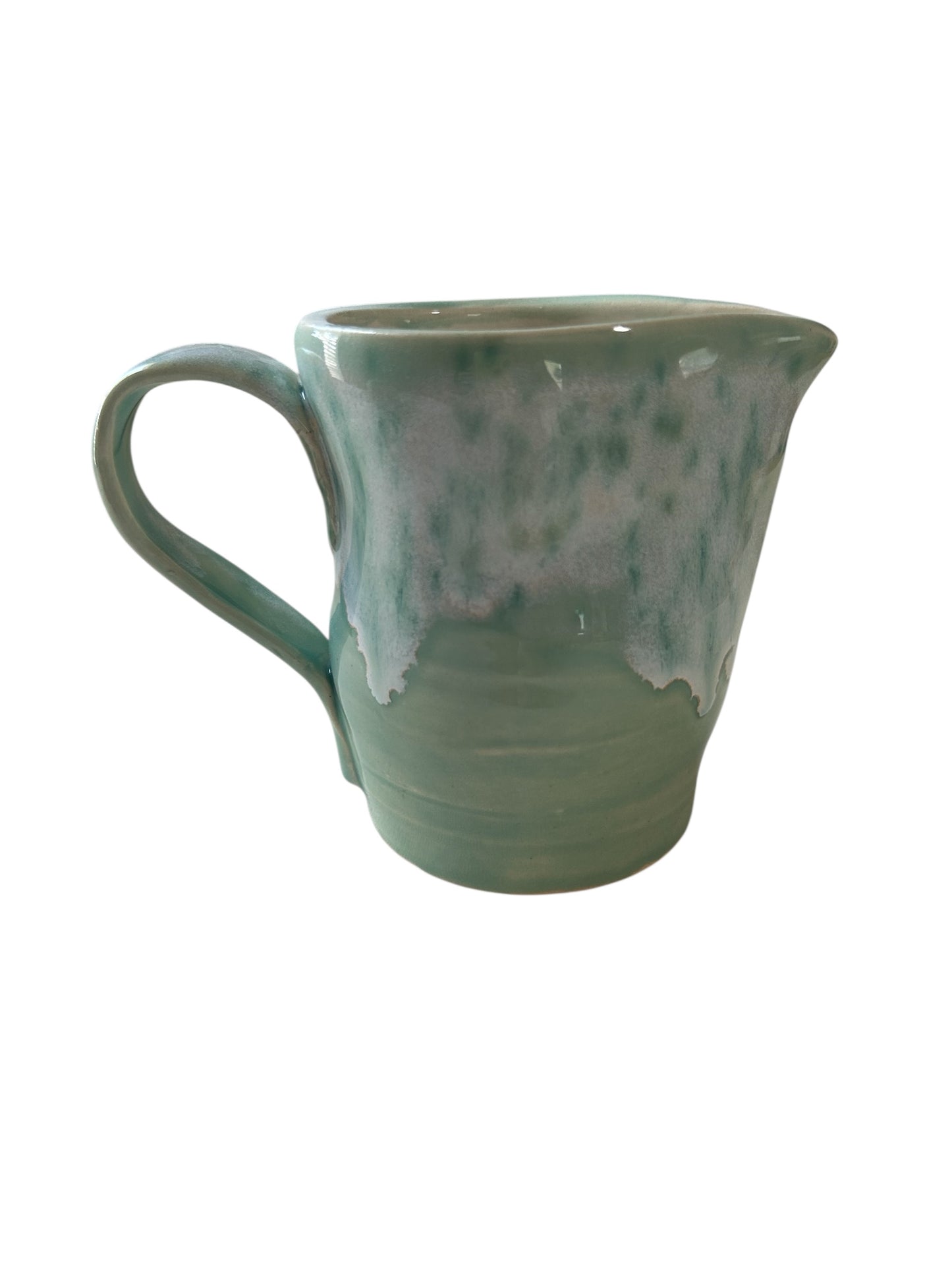 Creamer and Lidded Sugar Bowl Set #11 in Mint Green