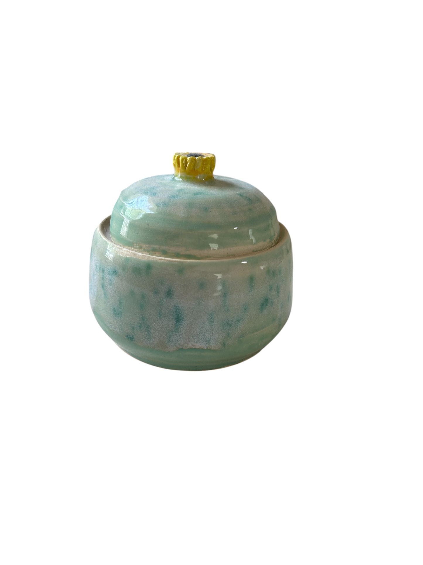 Creamer and Lidded Sugar Bowl Set #11 in Mint Green