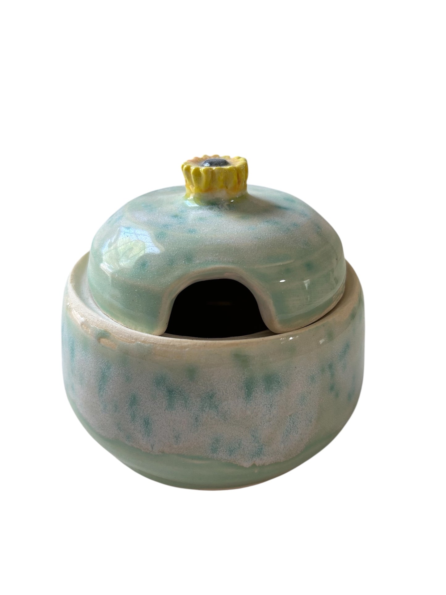 Creamer and Lidded Sugar Bowl Set #11 in Mint Green