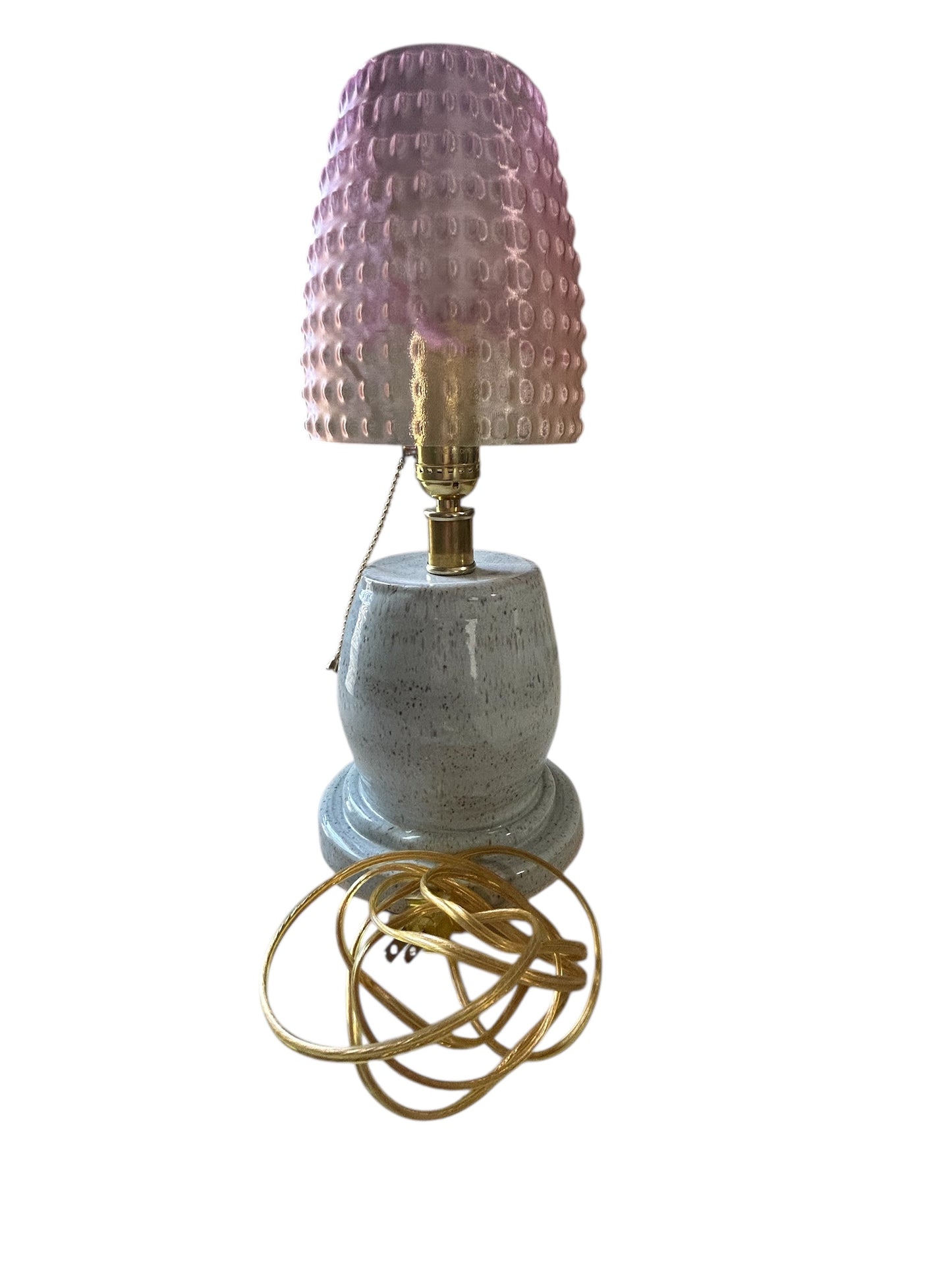 Fantasy Lamp #1 with Sprigged and Applique Dragon and 3D Printed Lampshade