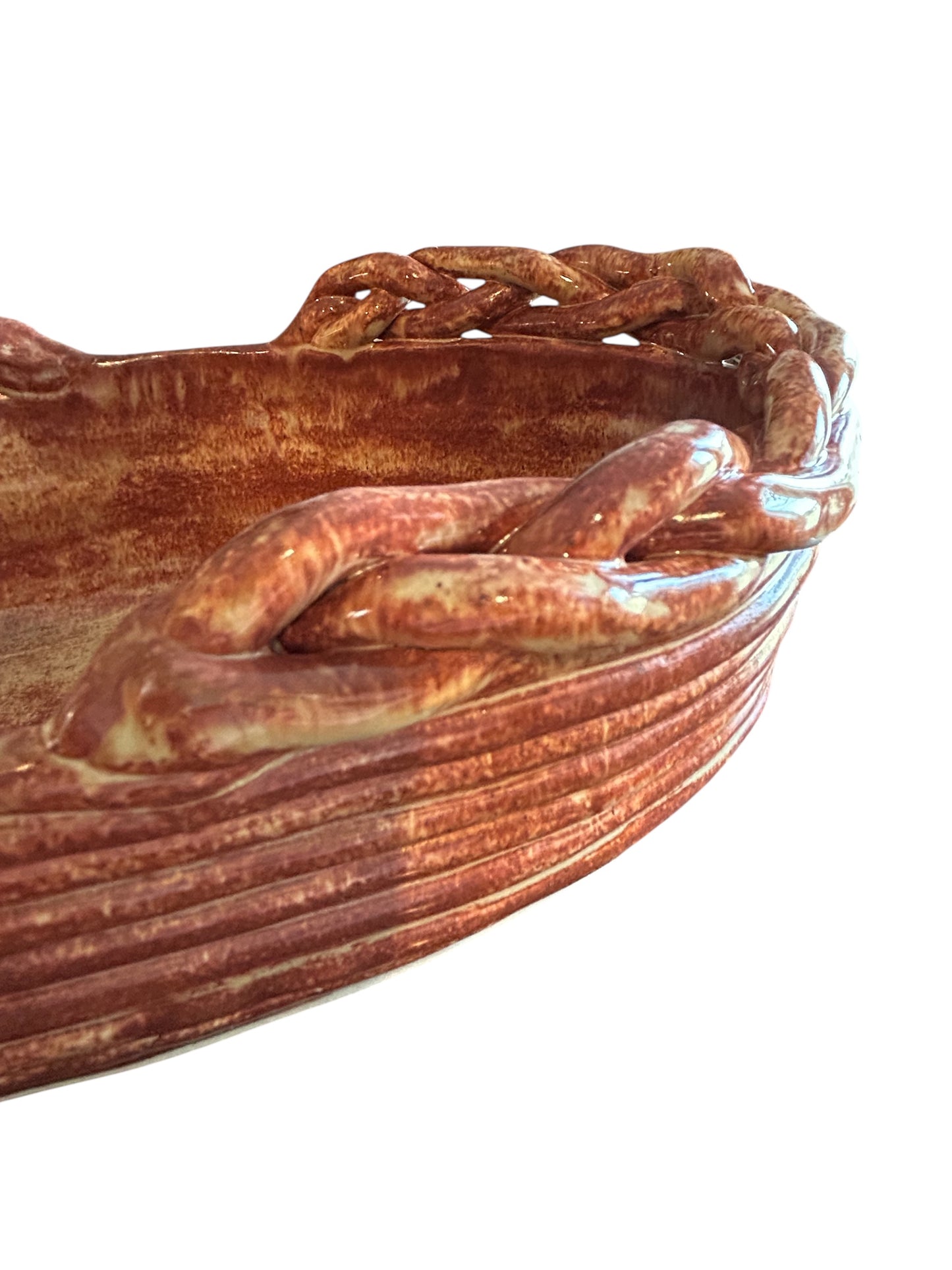Restaurant-Style Coiled Bread Basket #1 with Braided Rim
