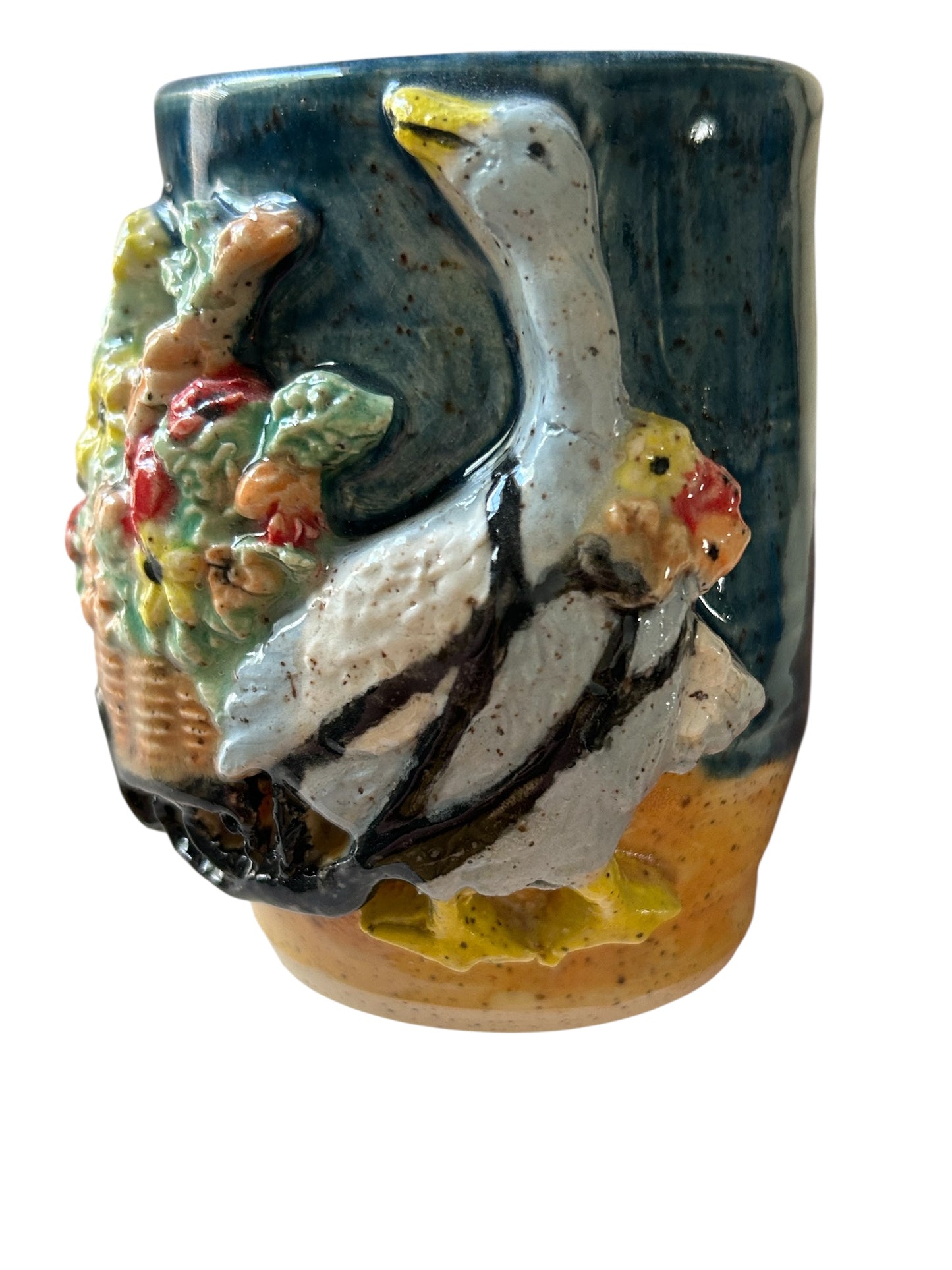 Sculpture Mug #18 with Goose and Harvest Designs
