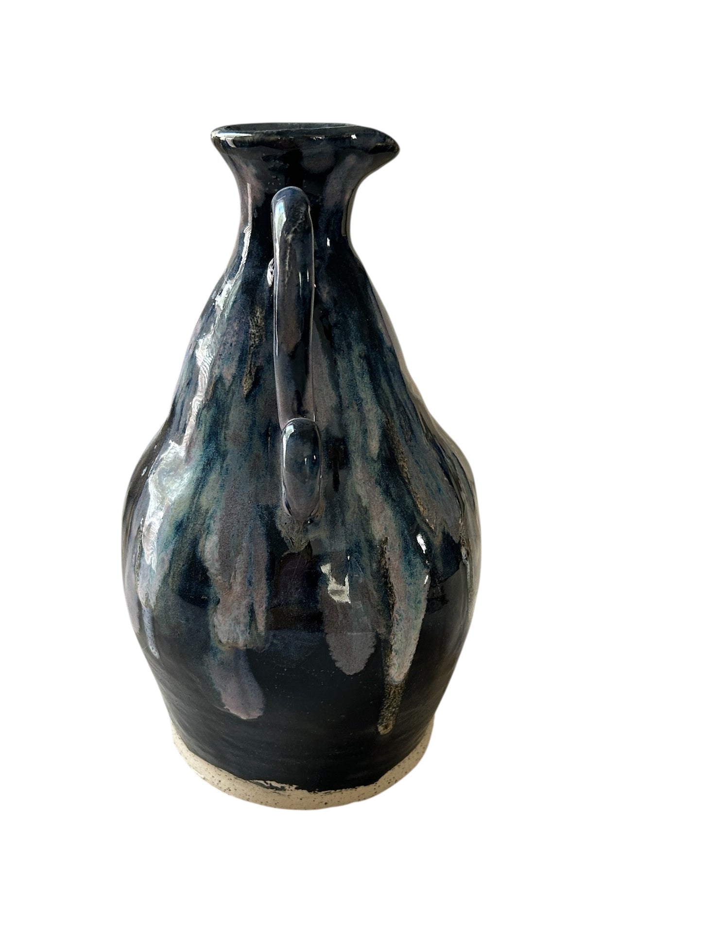 Greek Amphora Vase #9 in Obsidian and Opal