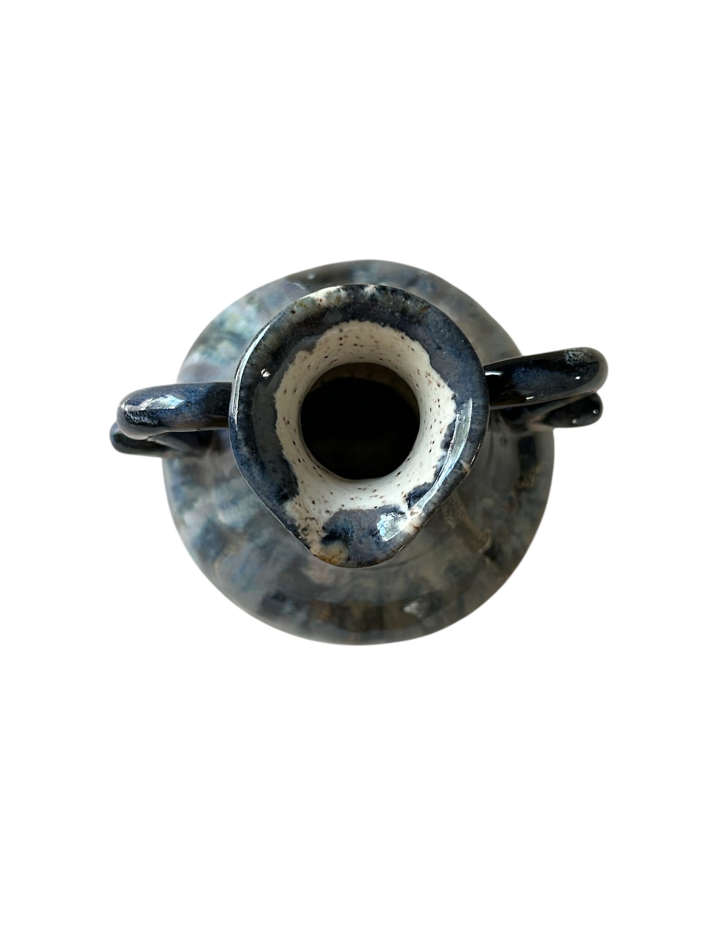 Greek Amphora Vase #9 in Obsidian and Opal