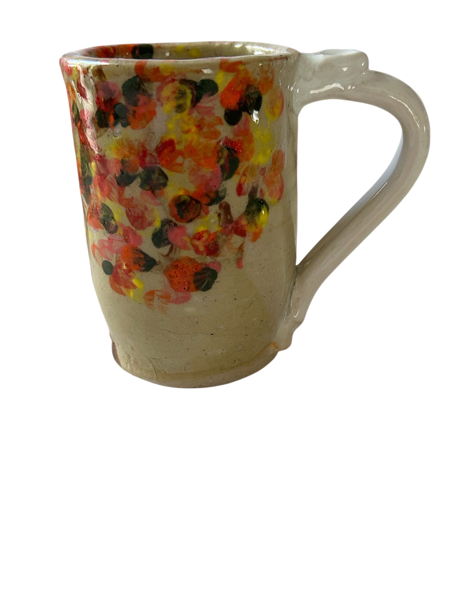 Monoprint Mug #4 with Autumn Tree Design