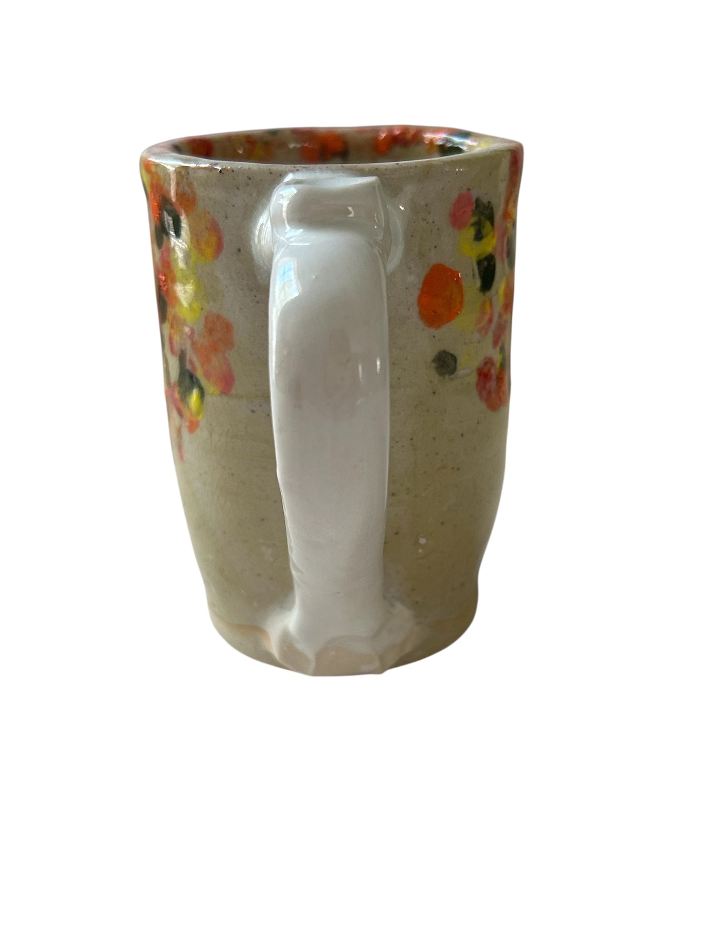 Monoprint Mug #4 with Autumn Tree Design
