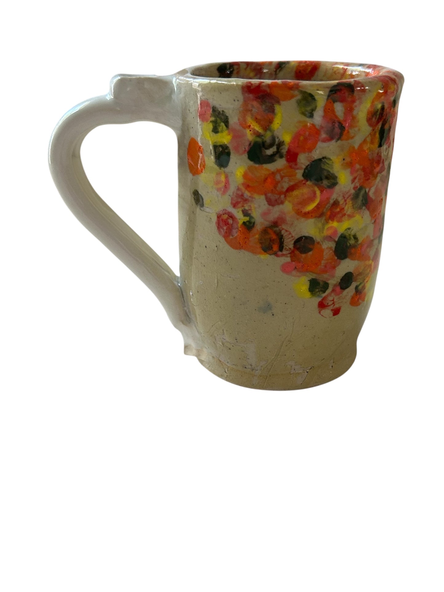 Monoprint Mug #4 with Autumn Tree Design