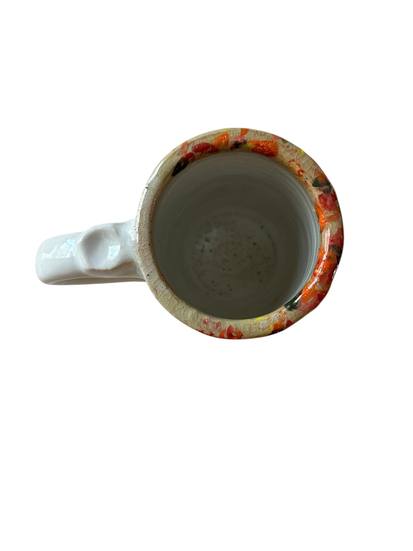 Monoprint Mug #4 with Autumn Tree Design