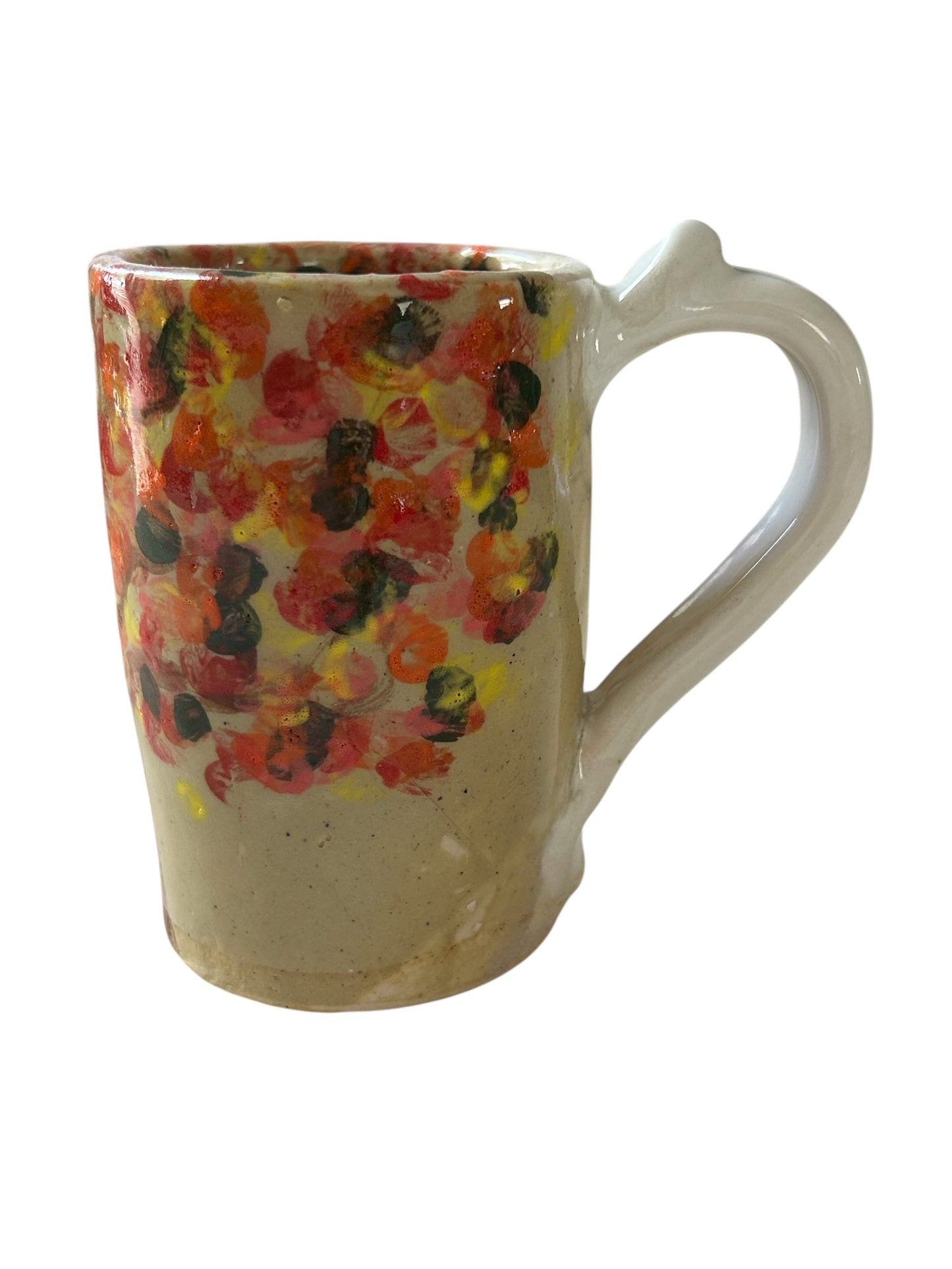 Monoprint Mug #1 with Autumn Tree Design