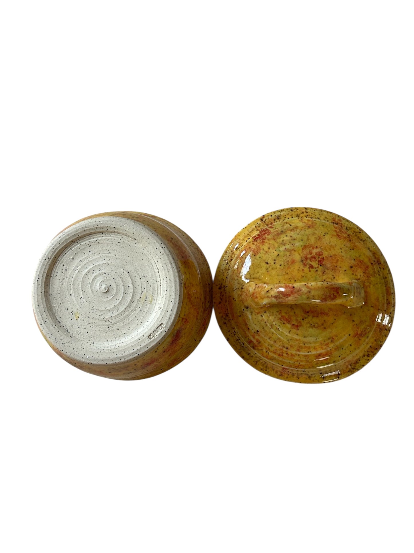 Small Lidded Candy Dish #12 in Autumn Colors