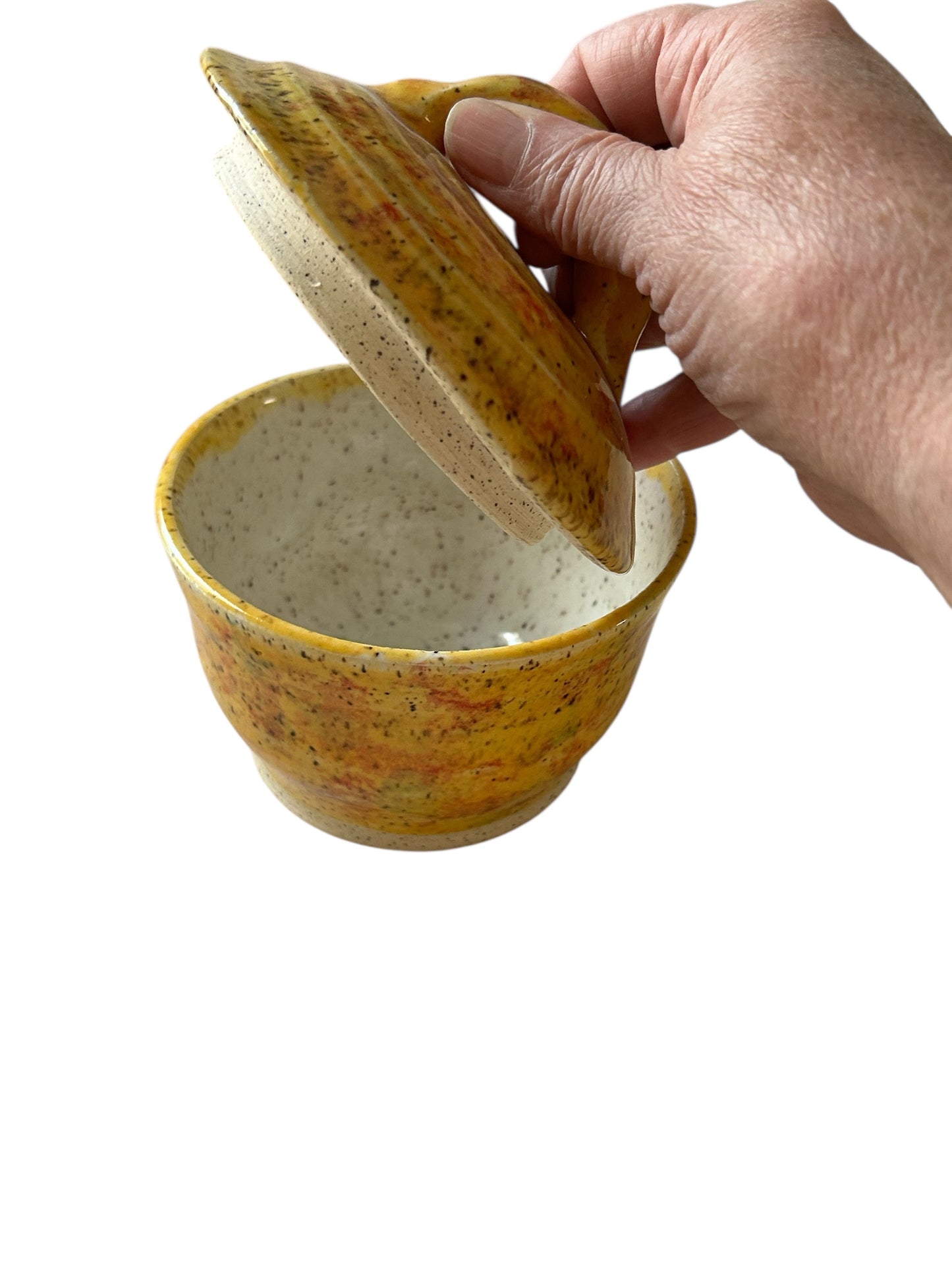 Small Lidded Candy Dish #12 in Autumn Colors