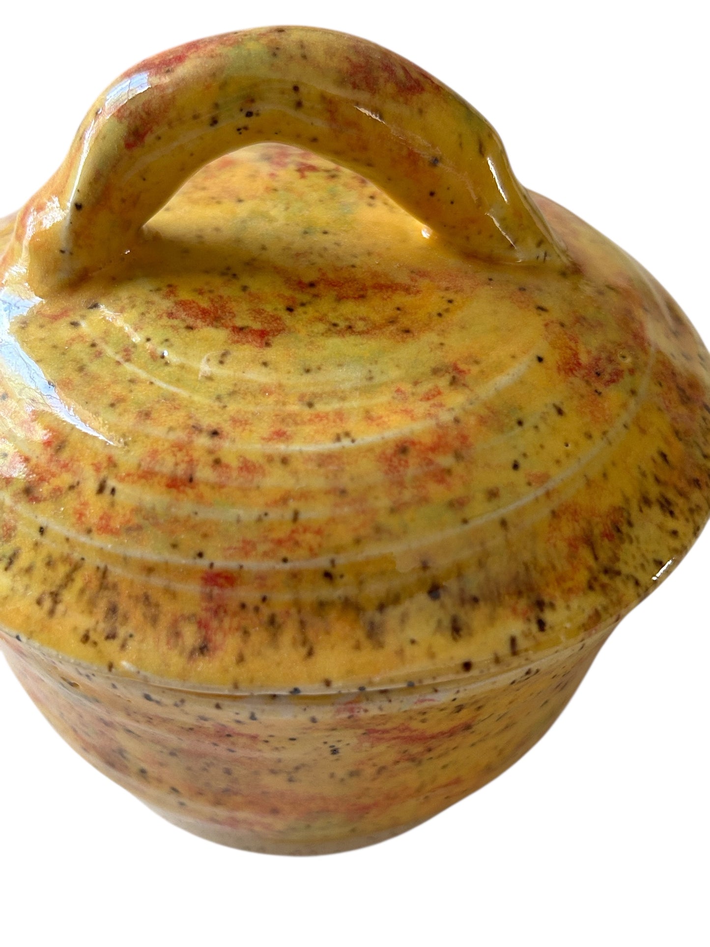 Small Lidded Candy Dish #12 in Autumn Colors