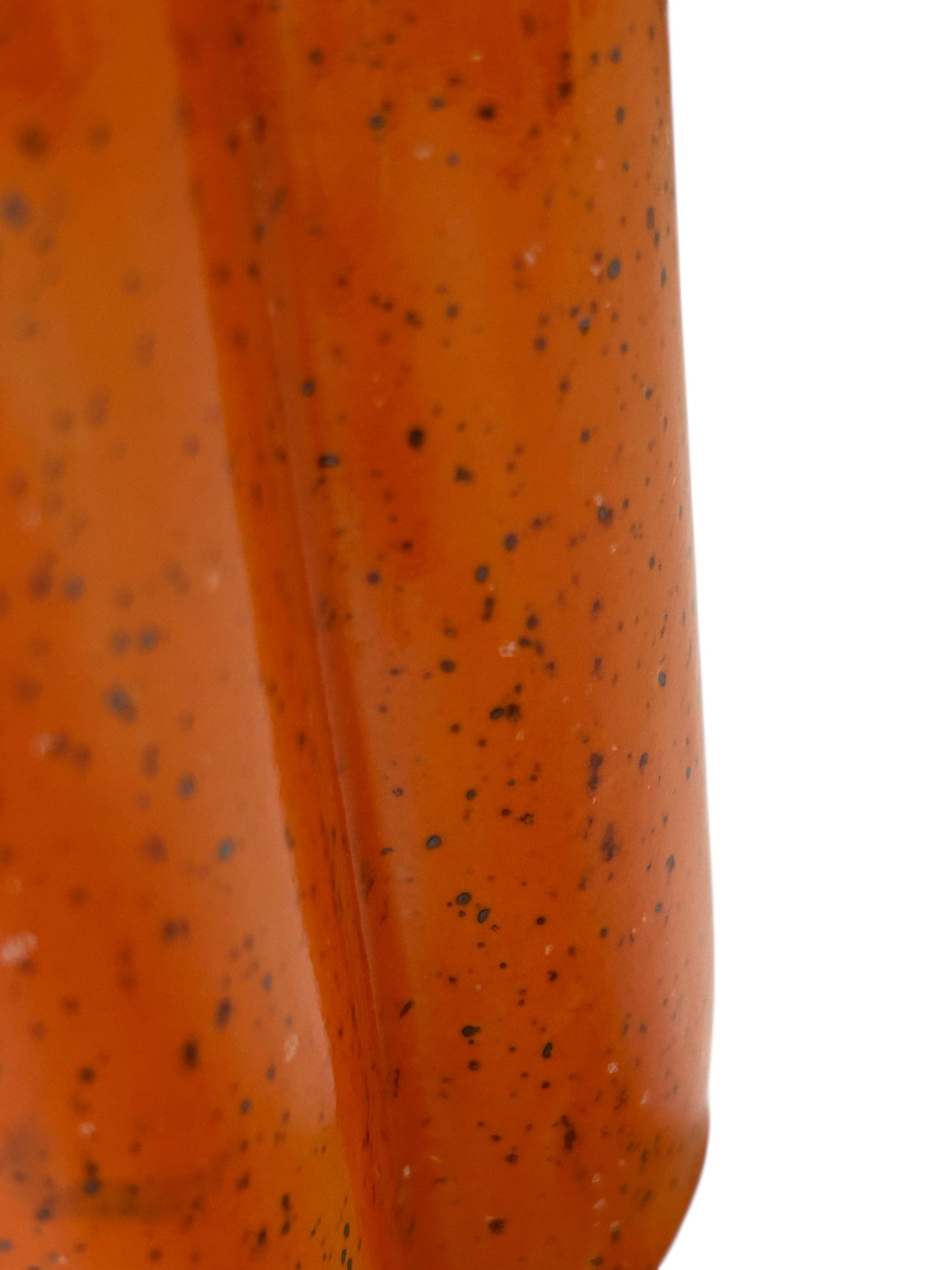 Extruded Three-Section Utensil Holder #1 in Speckled Orange