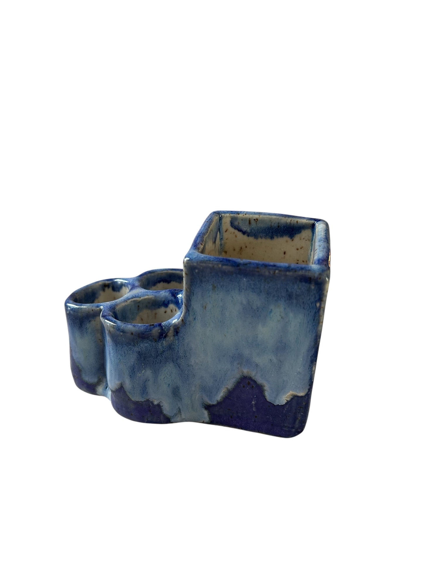 Extruded Toothbrush and Toothpaste Holder #1 in Aspen Blue