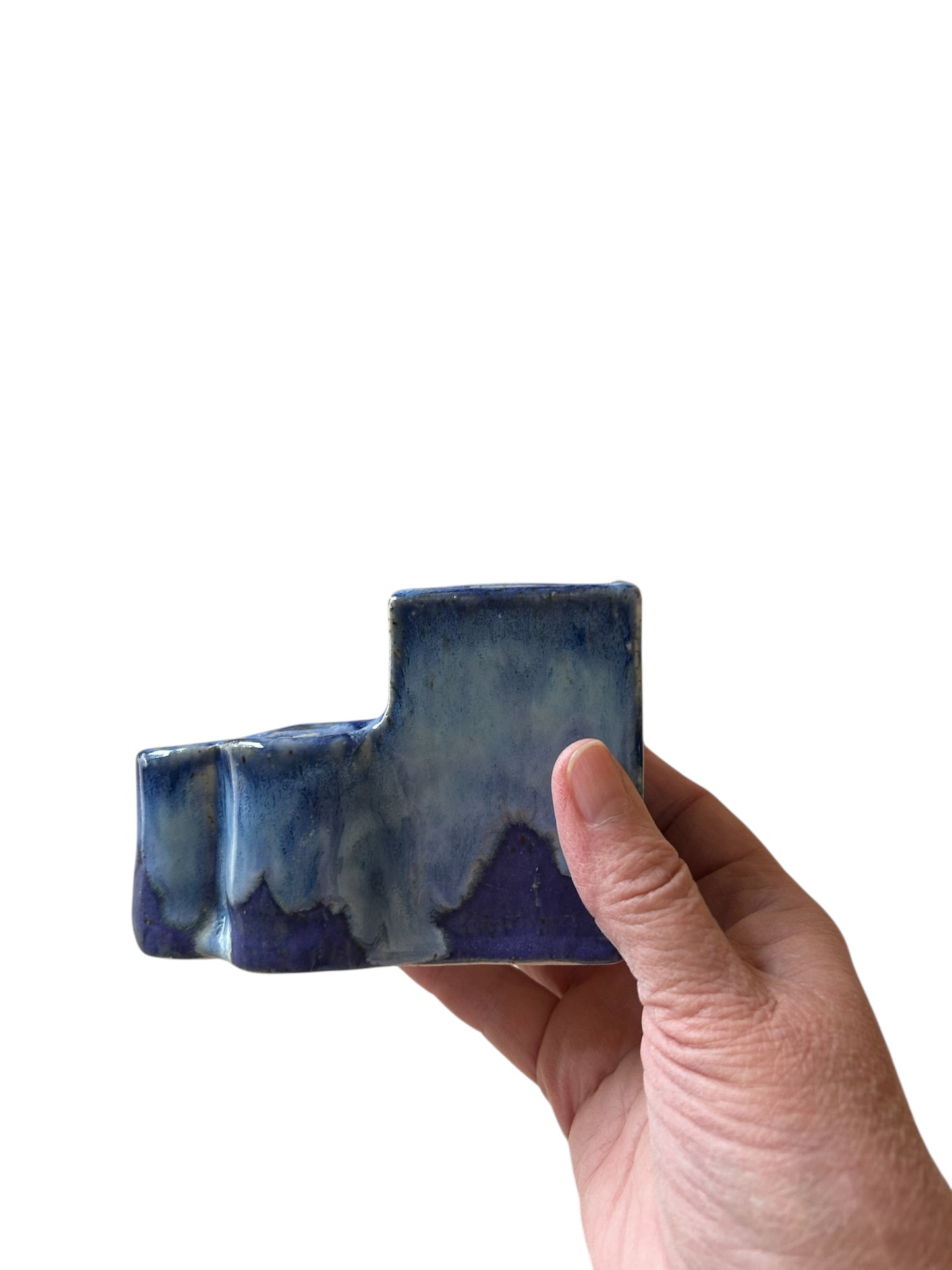 Extruded Toothbrush and Toothpaste Holder #1 in Aspen Blue