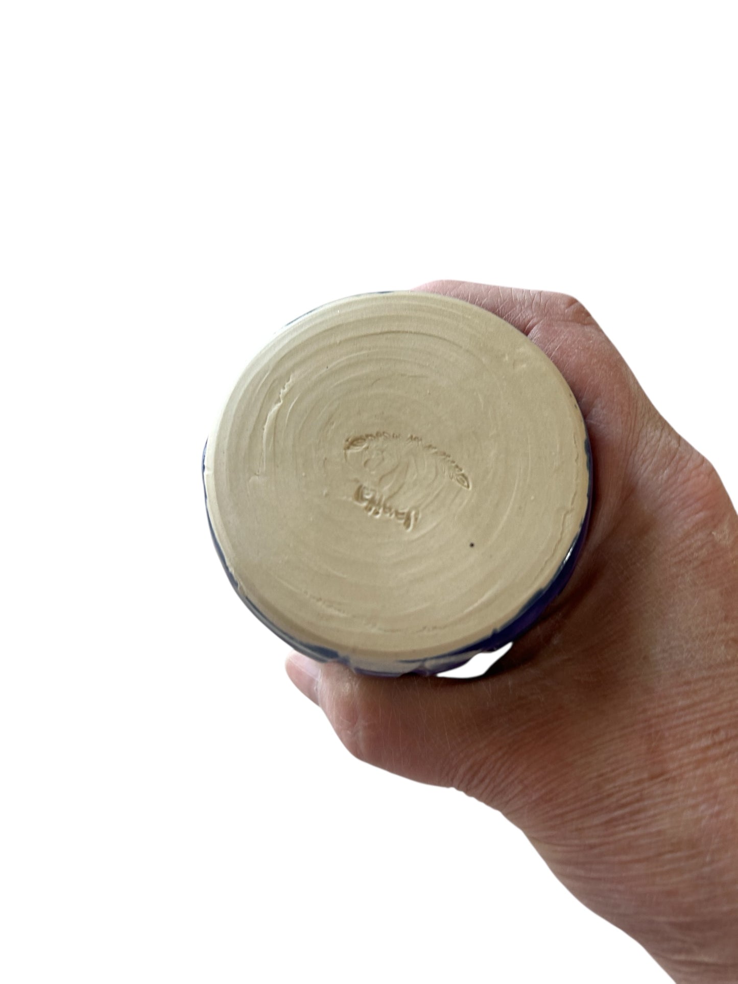 Small Liquid Soap Dispenser #2 with Natural Cork Pump in Aspen Blue
