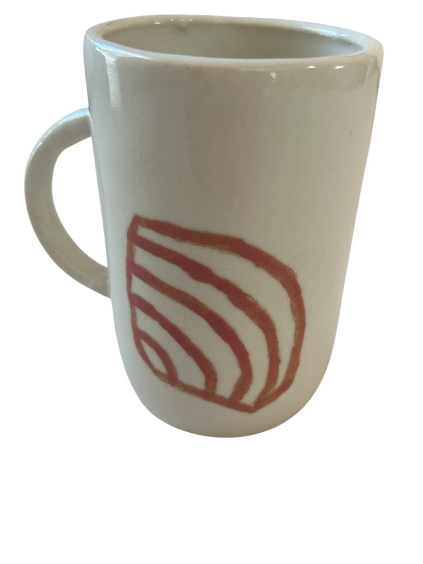 Slip Cast Minimalism Espresso Mug #2 with Snail and Clamshell
