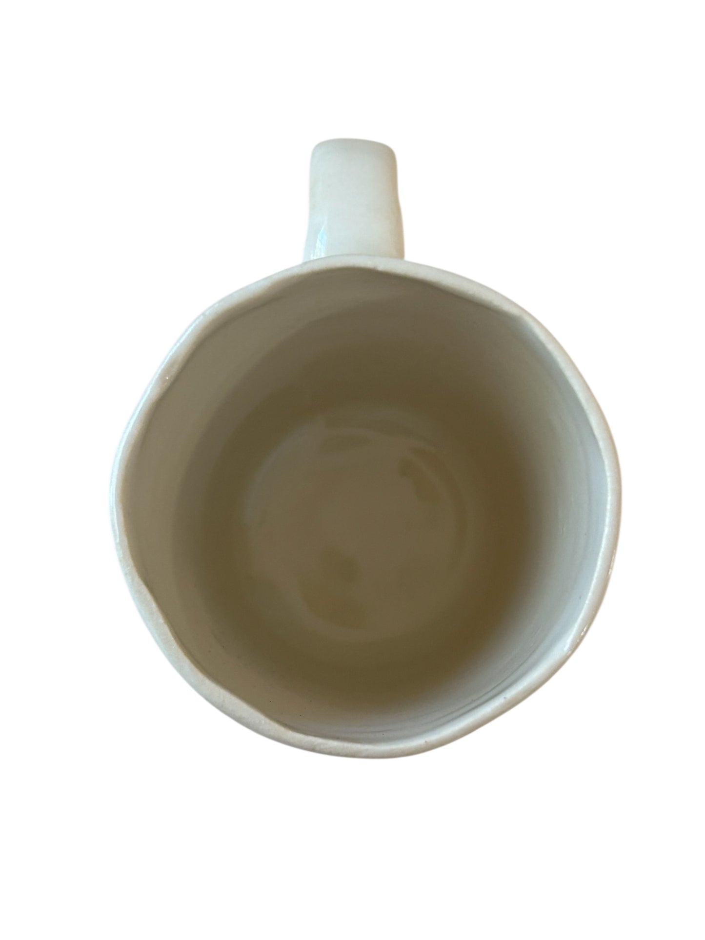 Slip Cast Minimalism Espresso Mug #4 with Handpainted Horses