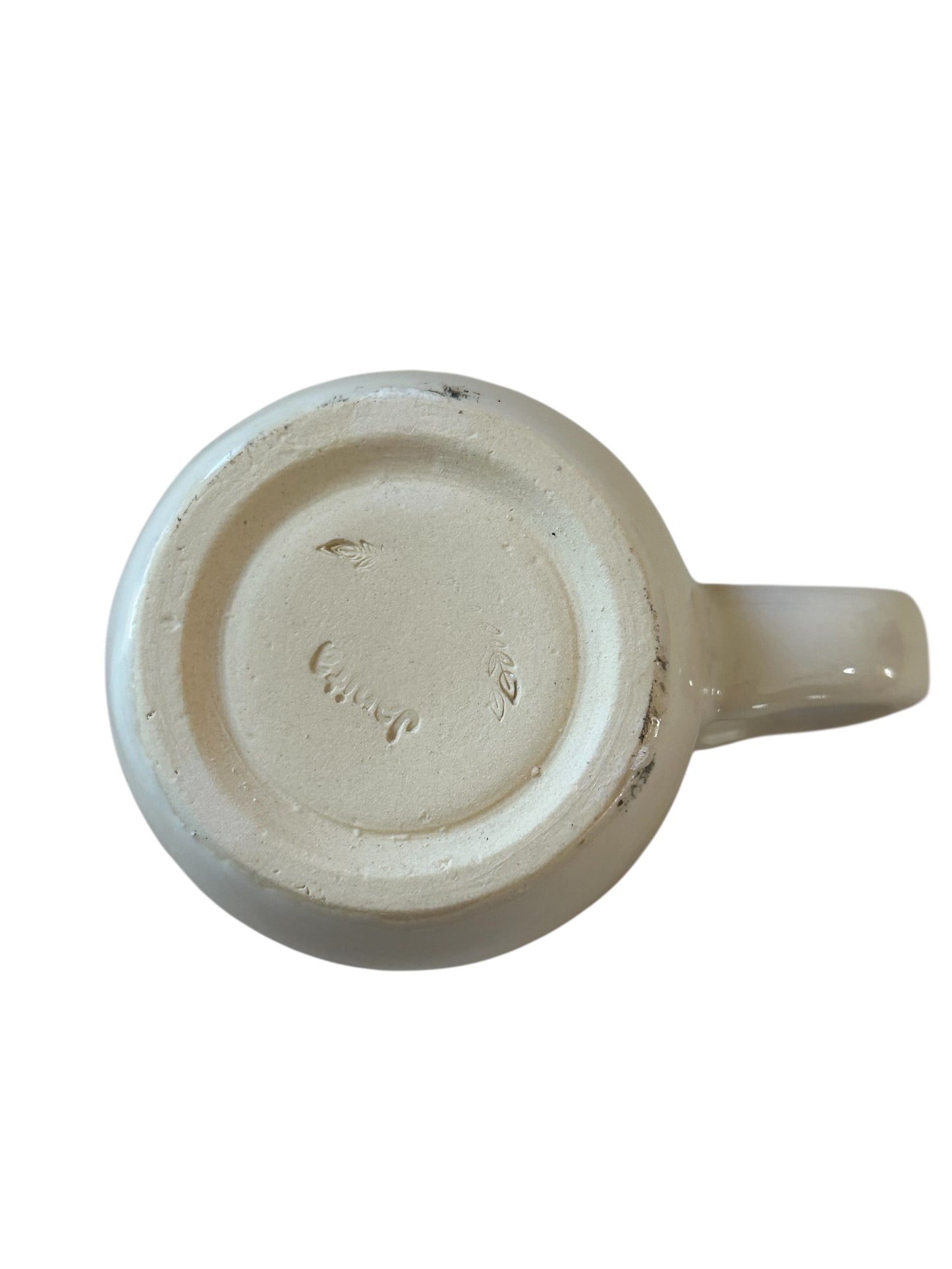 Slip Cast Minimalism Espresso Mug #4 with Handpainted Horses