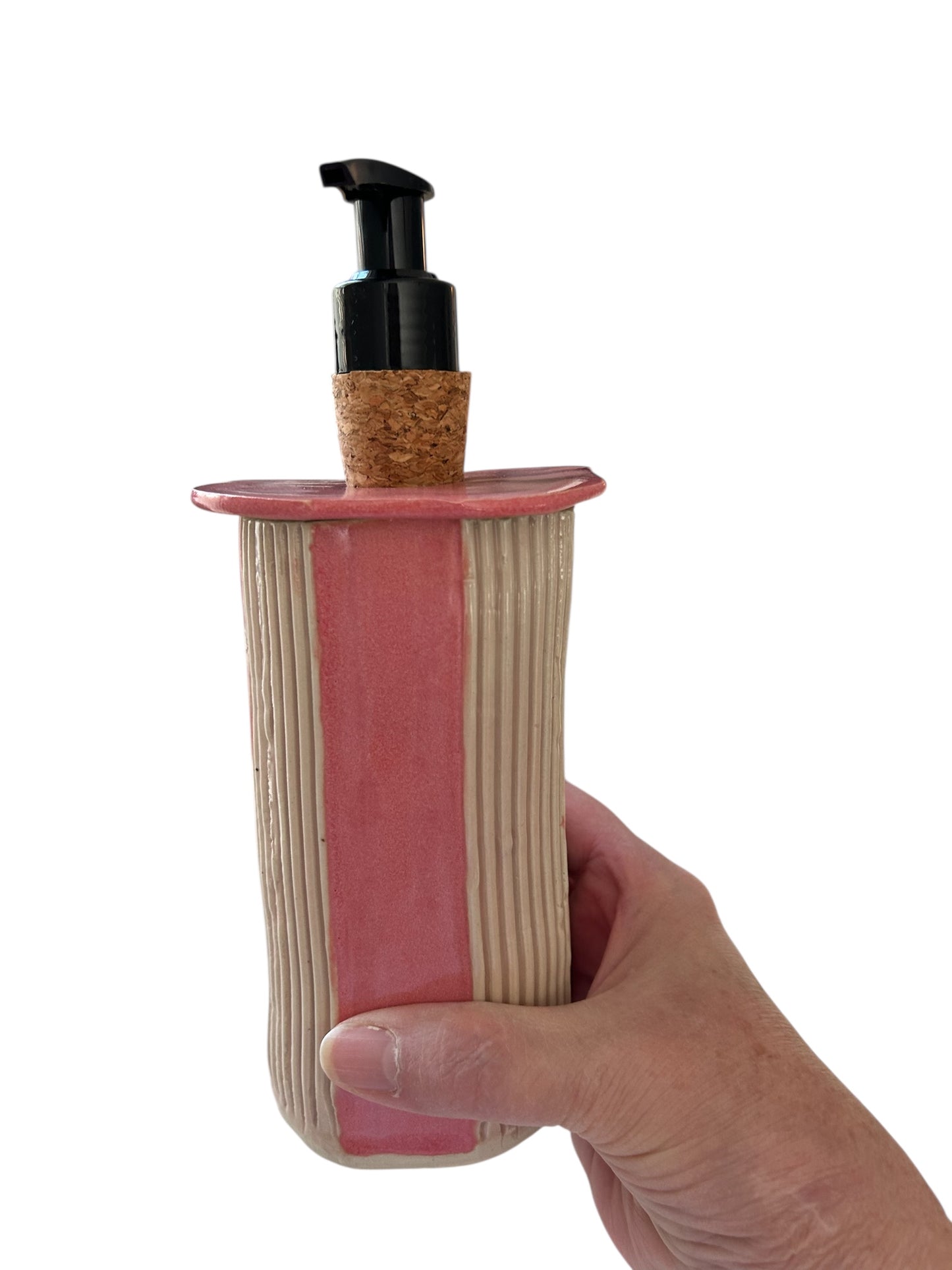 Shampoo or Conditioner Dispenser #1 in Pink Satin and Blush