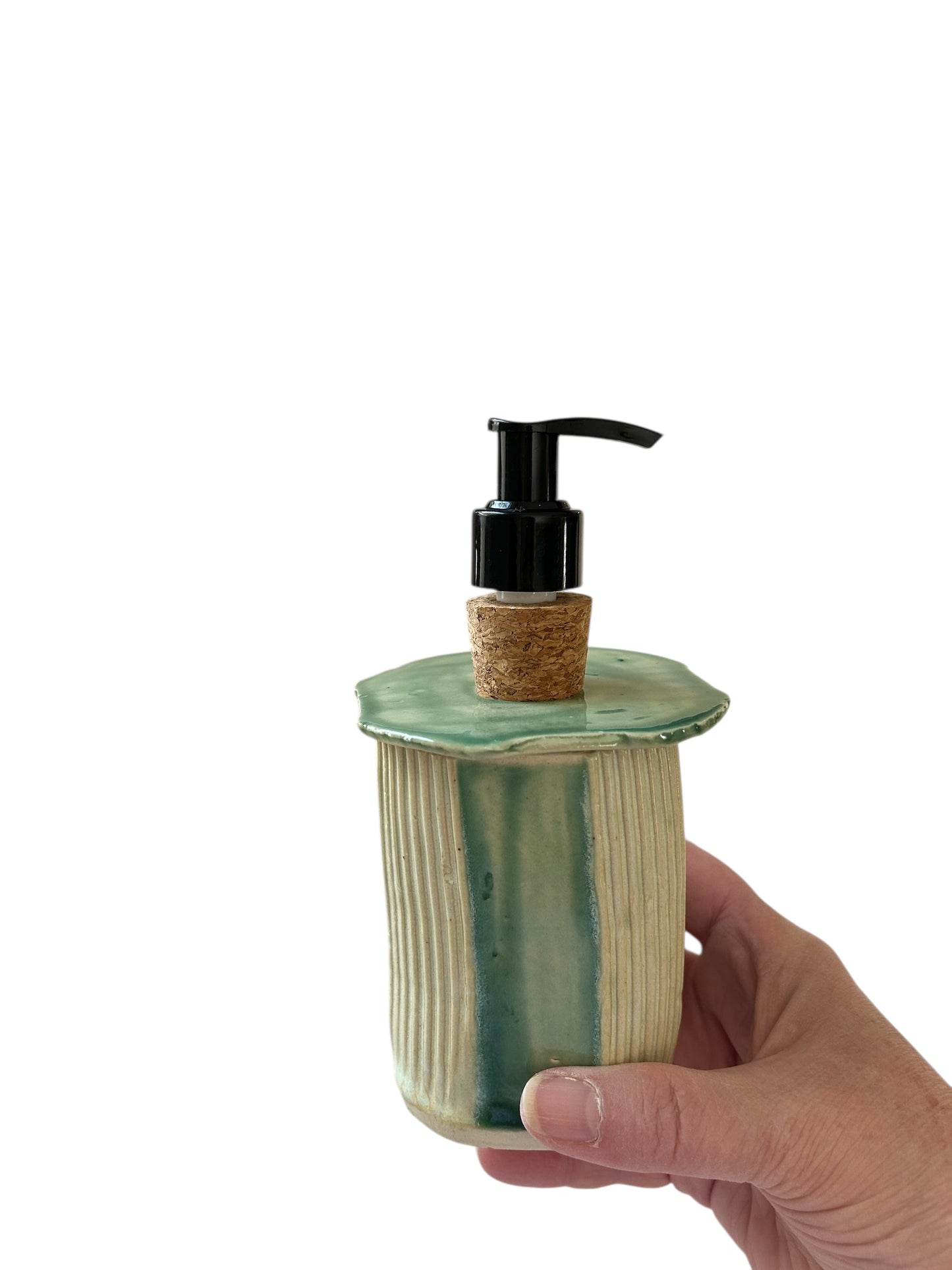 Liquid Soap Dispenser #4 in Translucent Jade