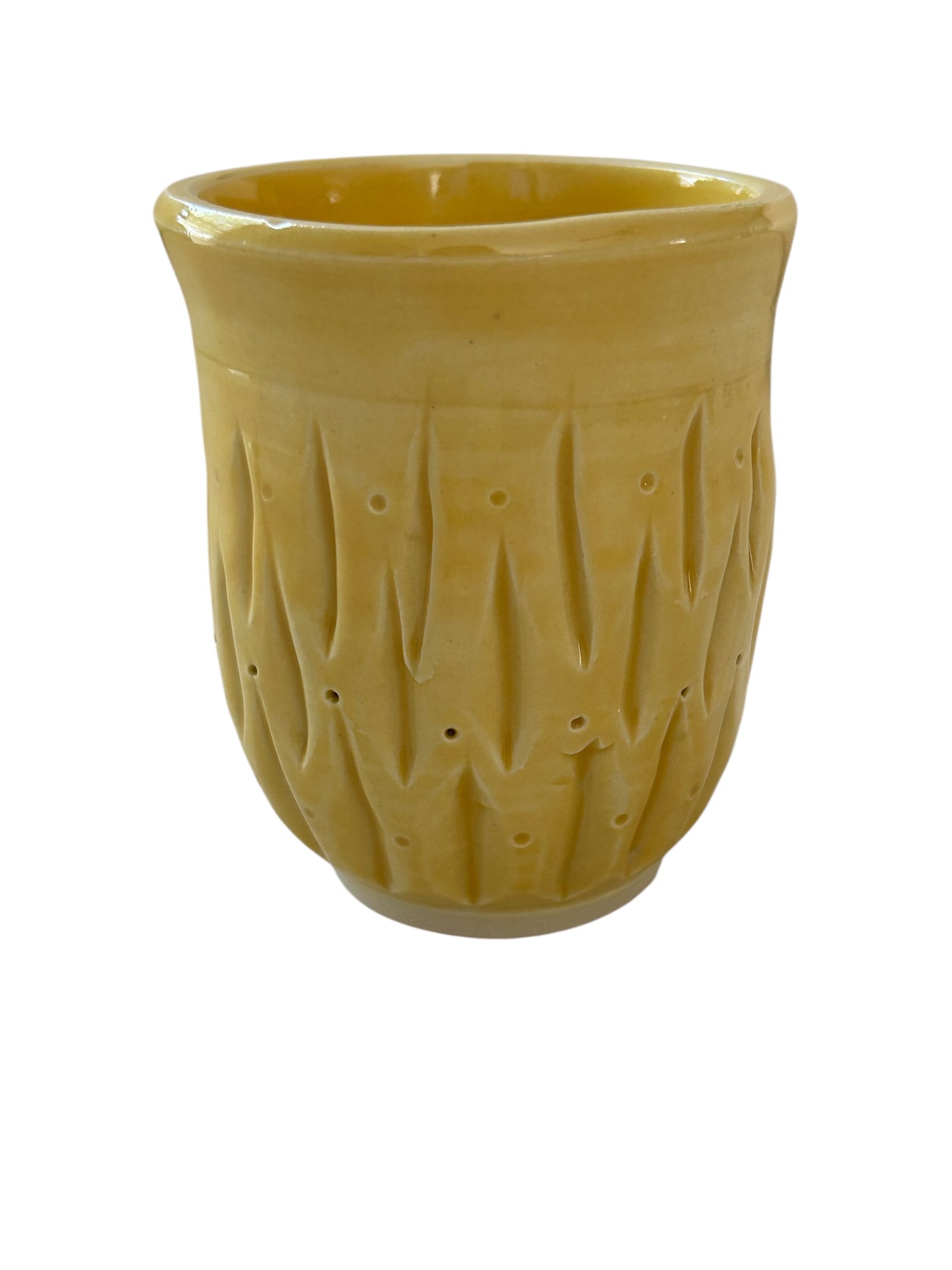 Small Fluted Cup #1 in Daffodil Yellow