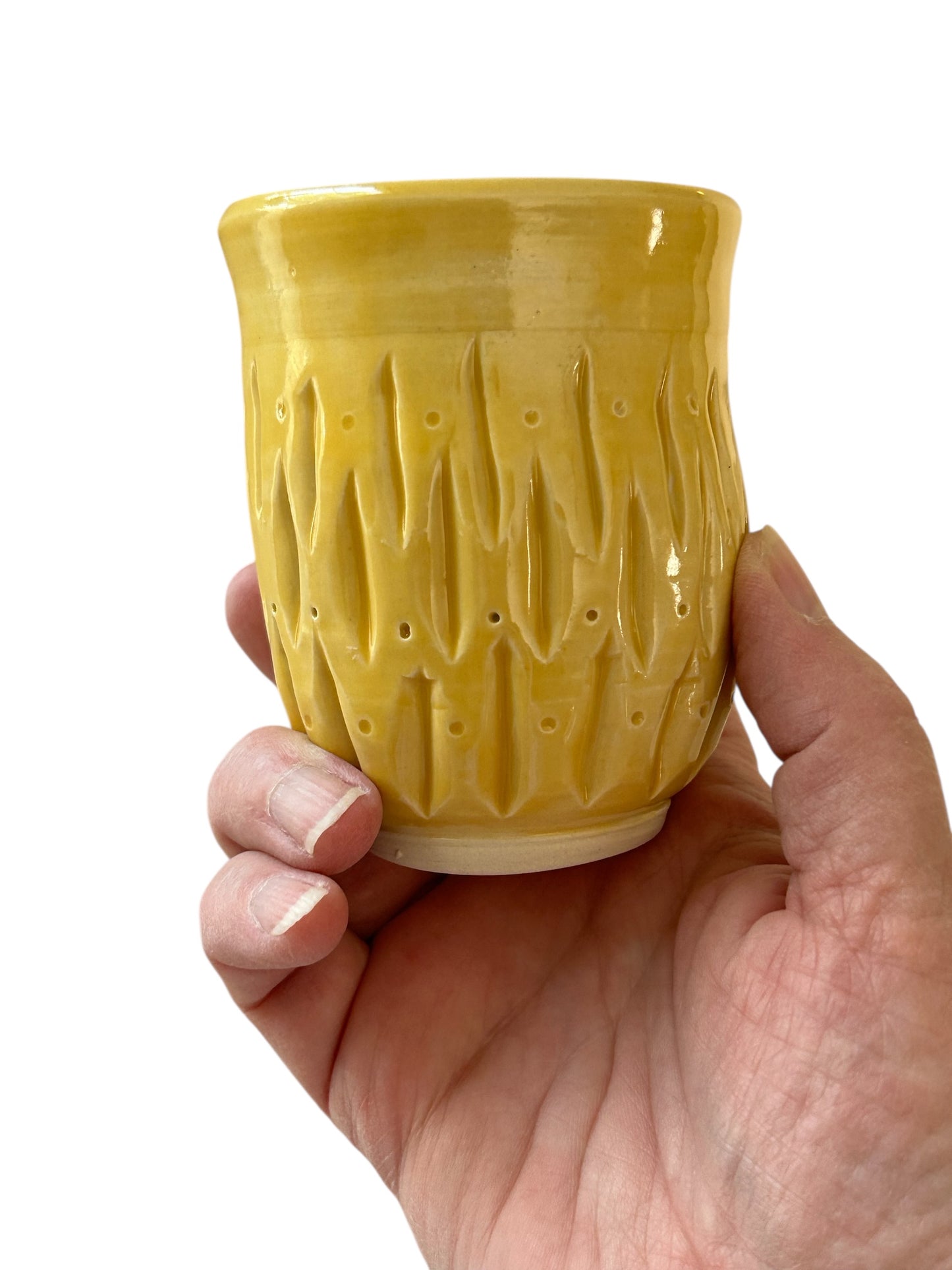 Small Fluted Cup #1 in Daffodil Yellow