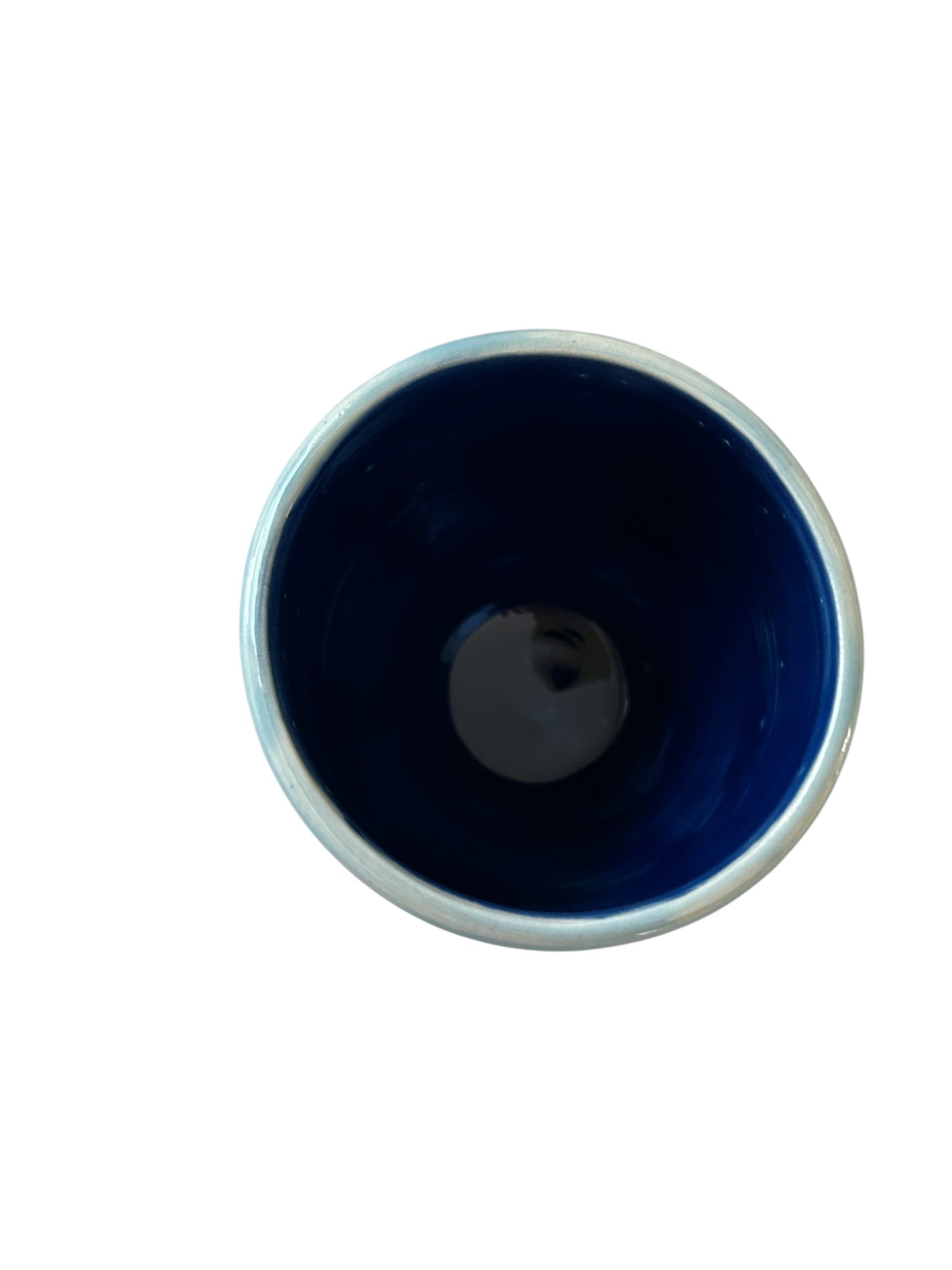 Small Carved Cup #2 in Winter Blue