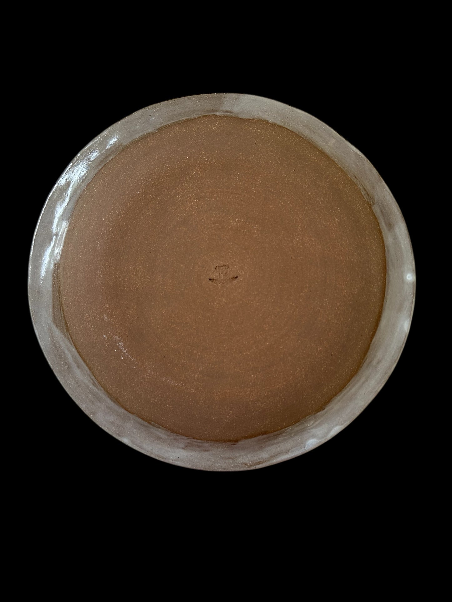 Country Platter #31 with Fall Harvest Design on Dark Stoneware HANDWASH ONLY