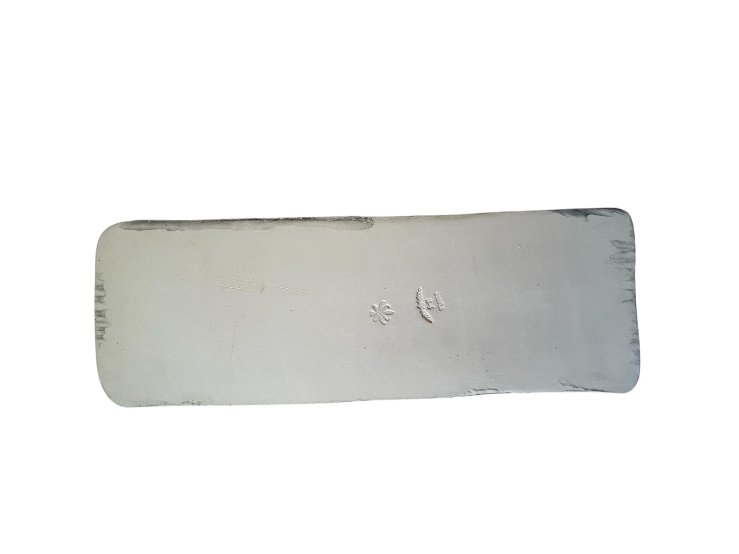 Long Sgraffito Tiramisu Casserole #4 with Carved Mantra Designs