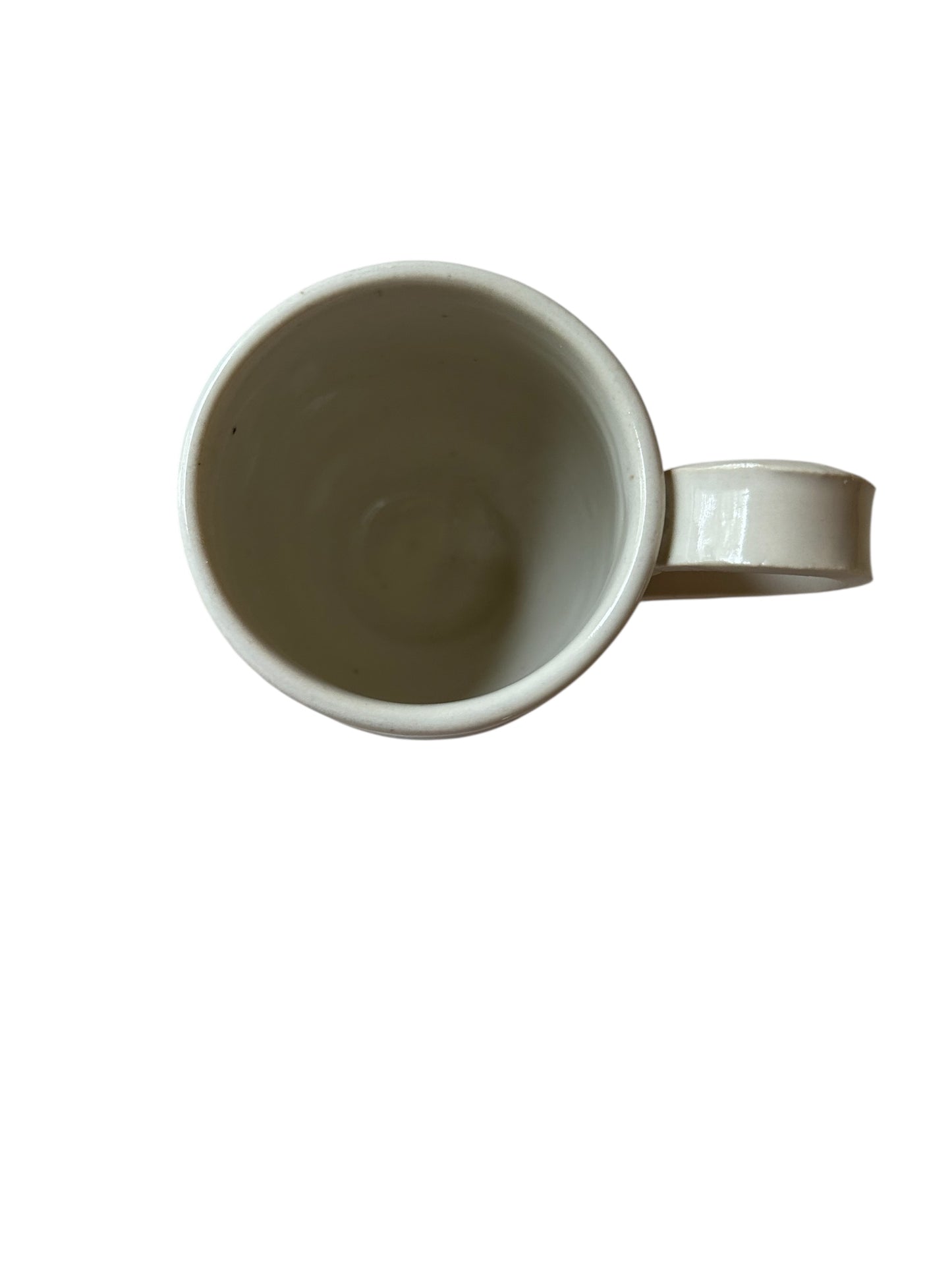Wheel-Thrown Mug #41 with Victorian Angels in Meditation Design