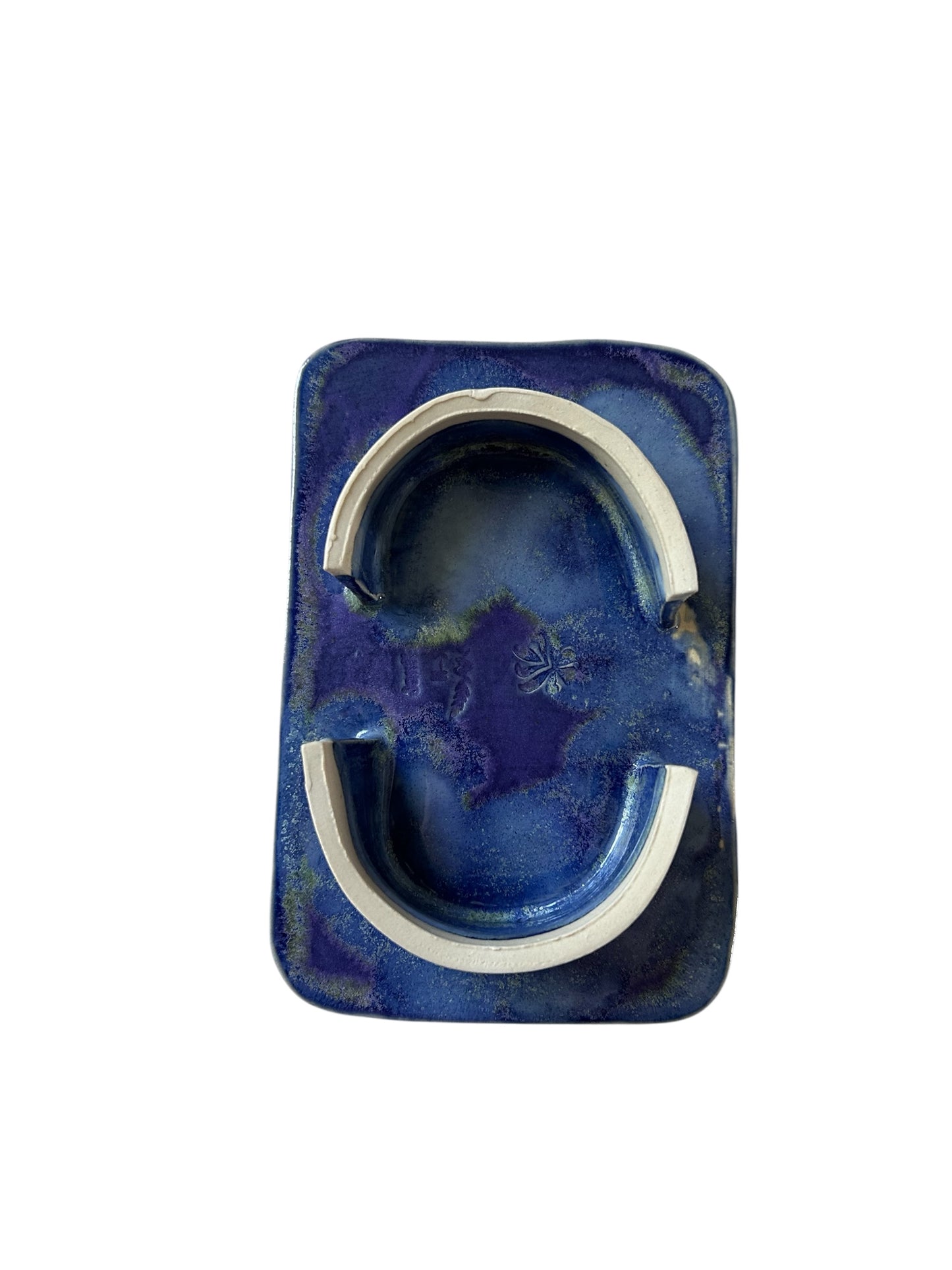 Pedestal Soap Dish #50 in Aspen Blue