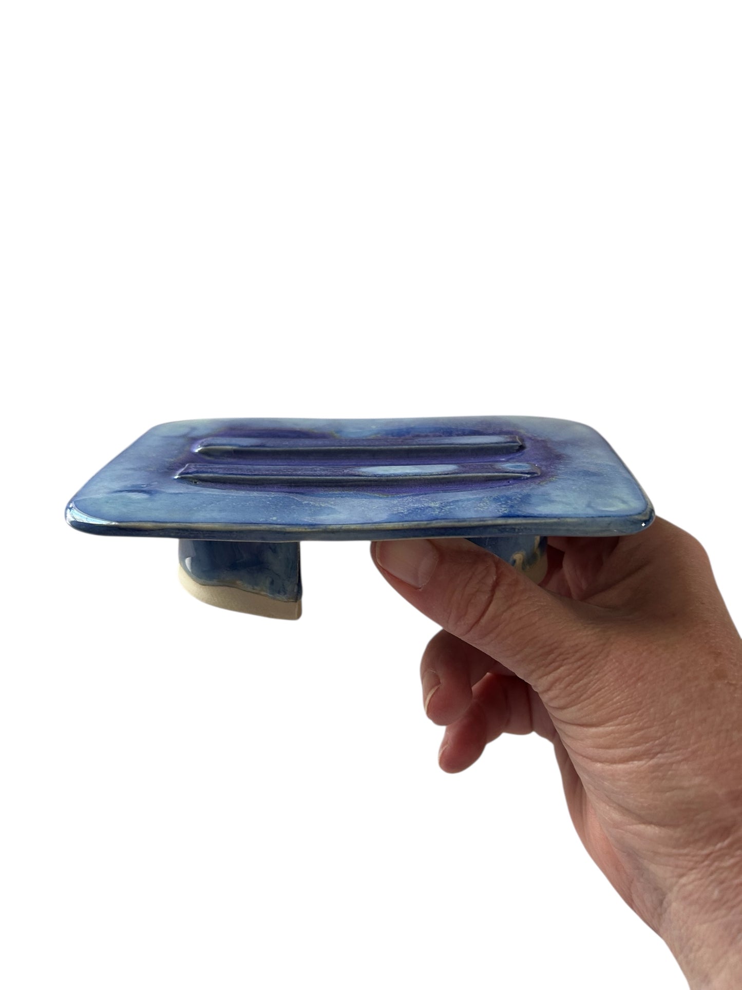 Pedestal Soap Dish #50 in Aspen Blue