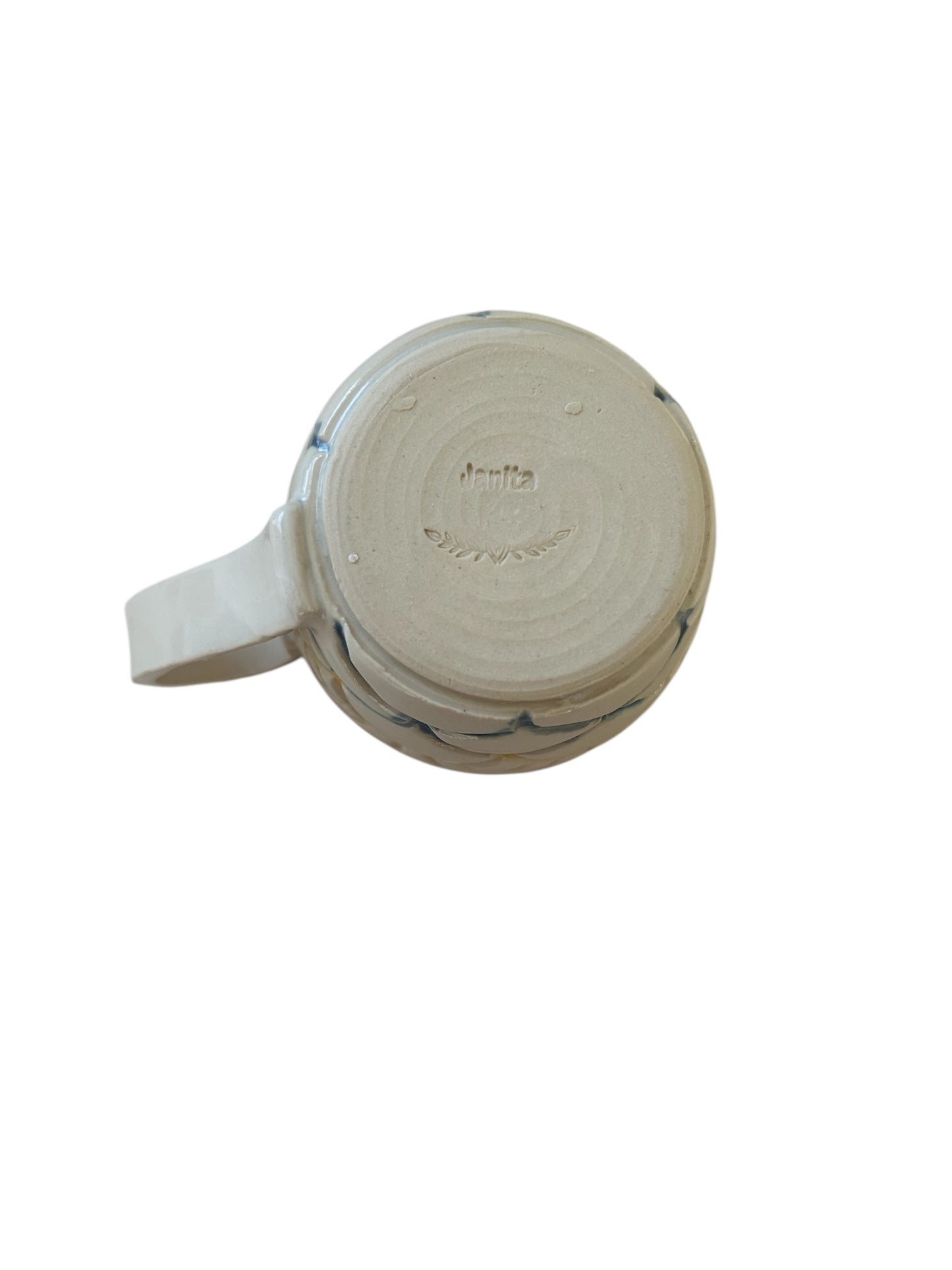 Carved Minimalism Mug #1 with Sun and Cloud Designs