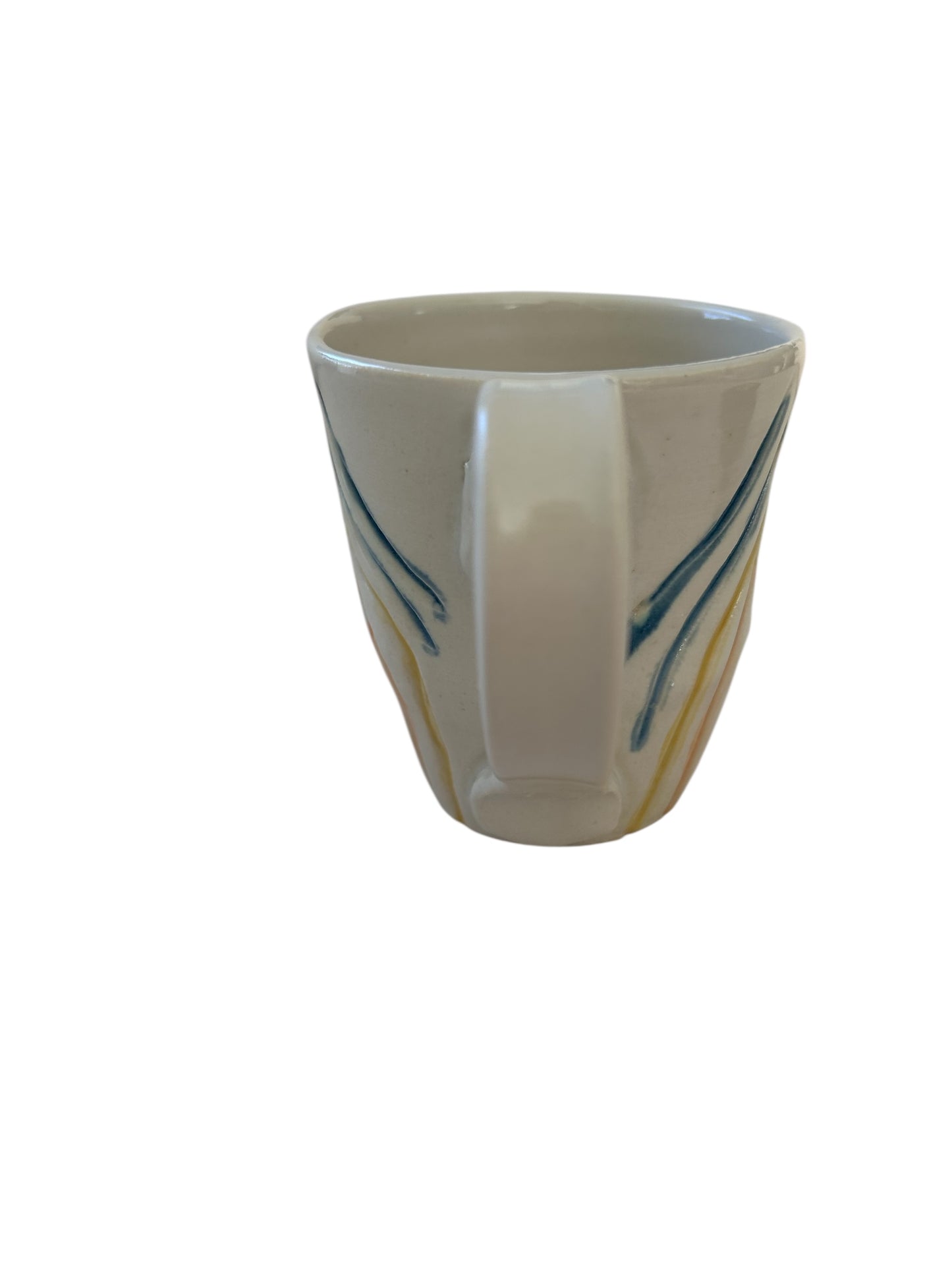 Carved Minimalism Mug #2 with Rainbow Flames Designs