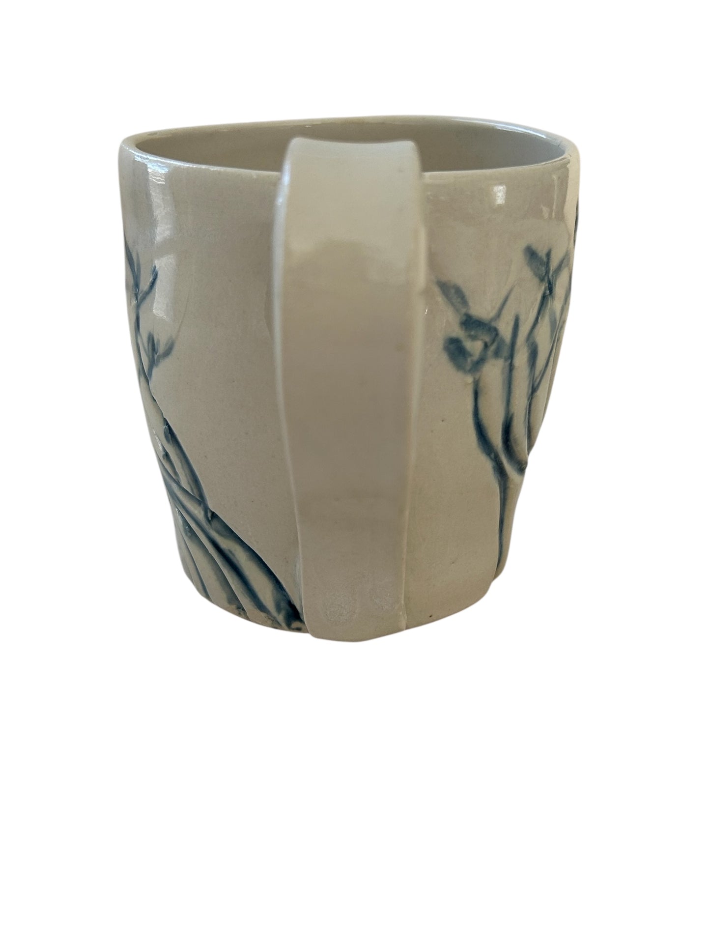 Carved Minimalism Mug #3 with Abstract Bare Winter Trees Designs
