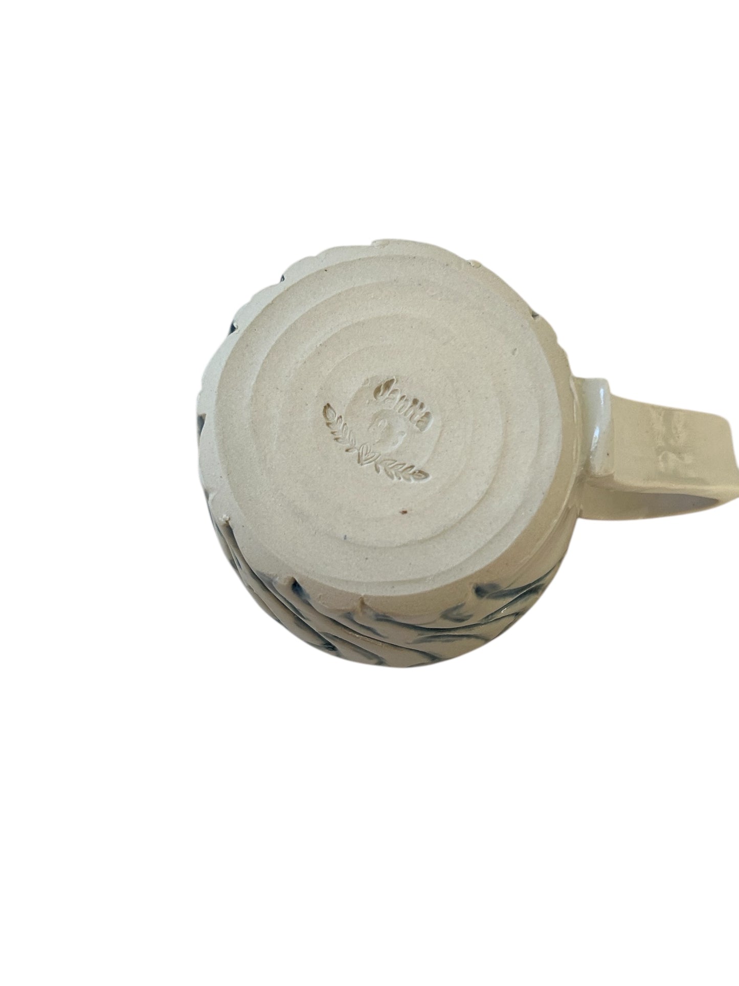 Carved Minimalism Mug #3 with Abstract Bare Winter Trees Designs